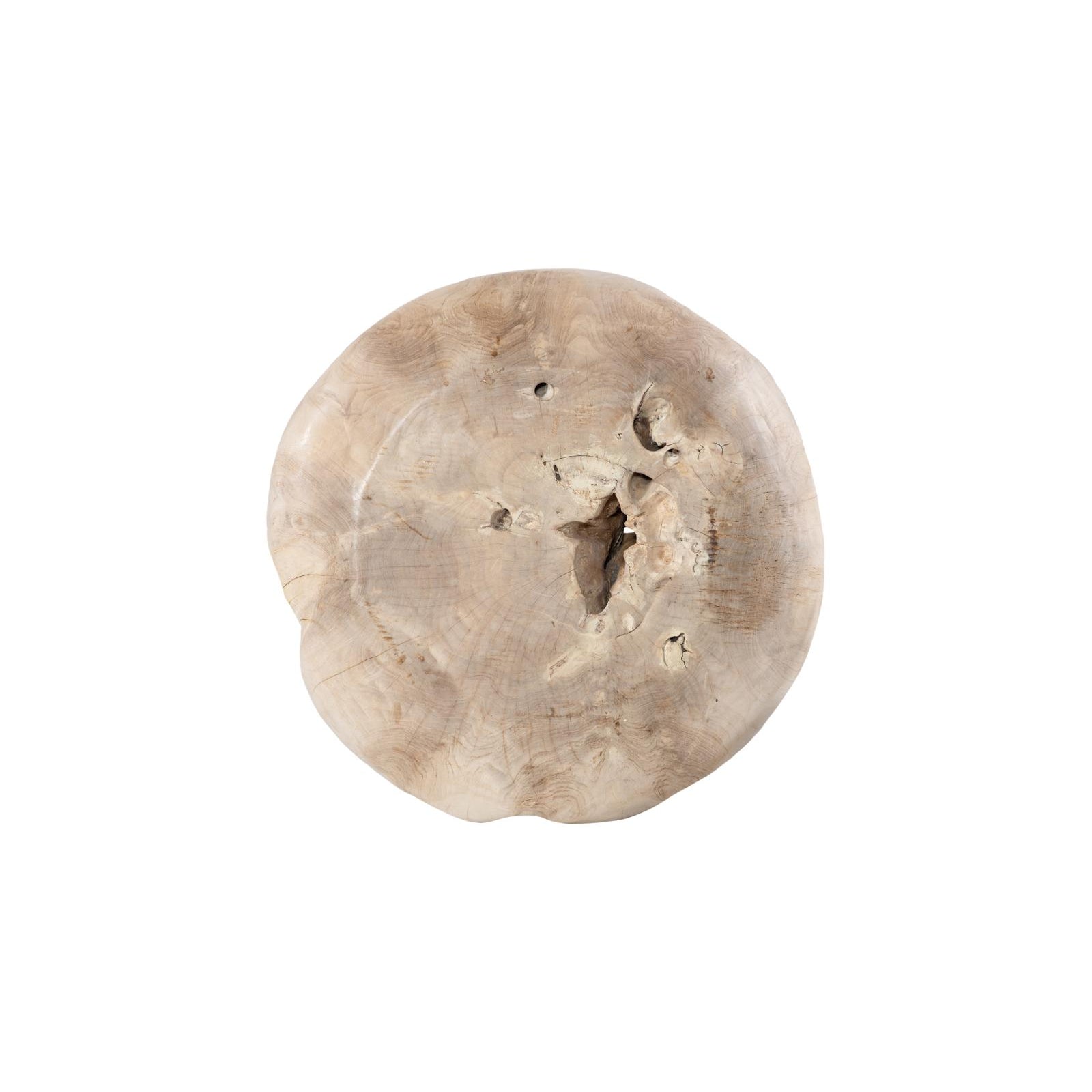 Teak Wood Ball Sculpture