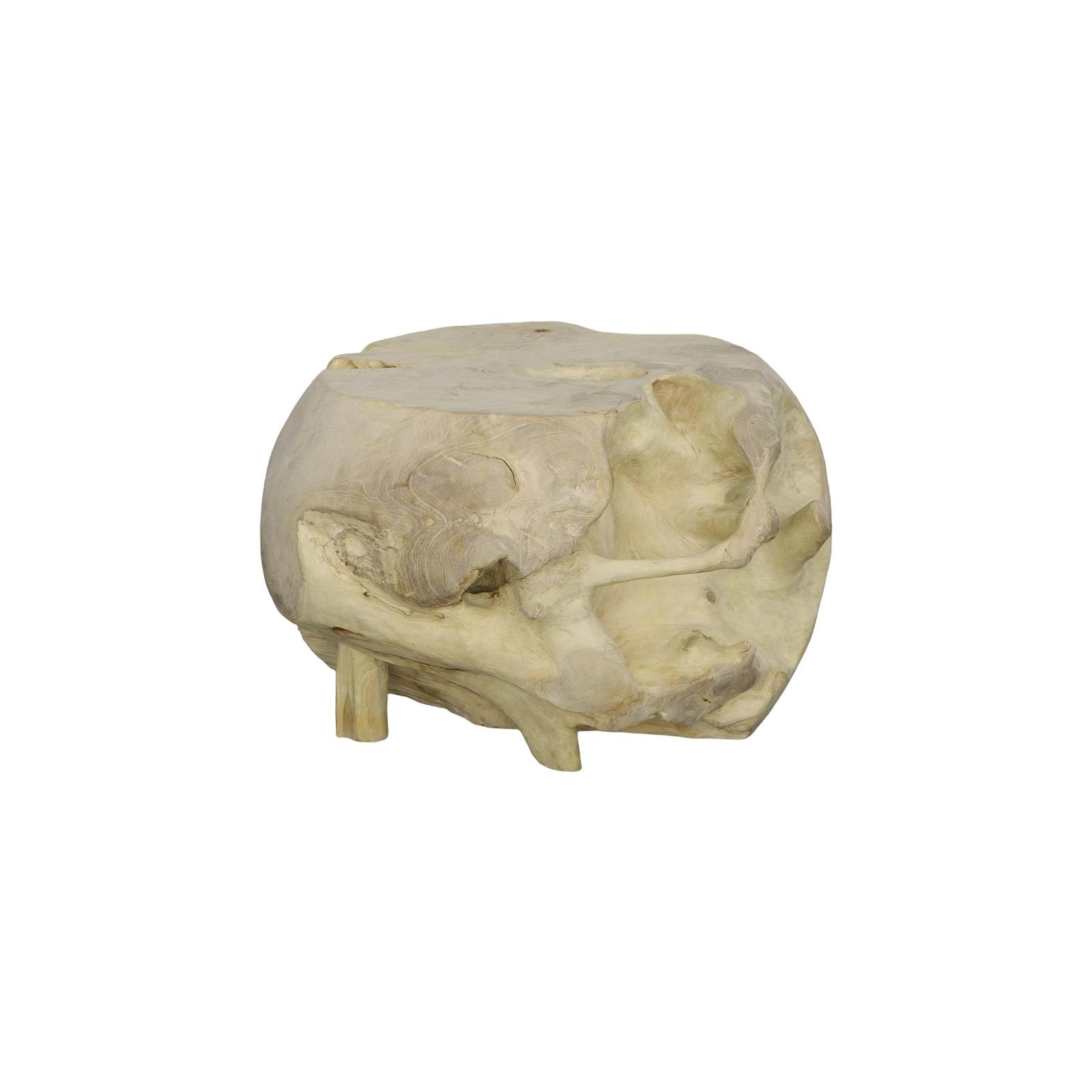 Teak Wood Ball Sculpture