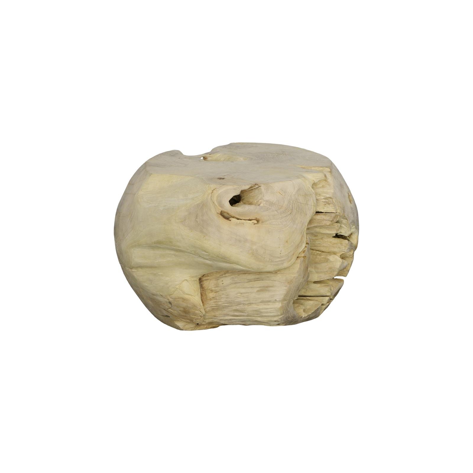 Teak Wood Ball Sculpture