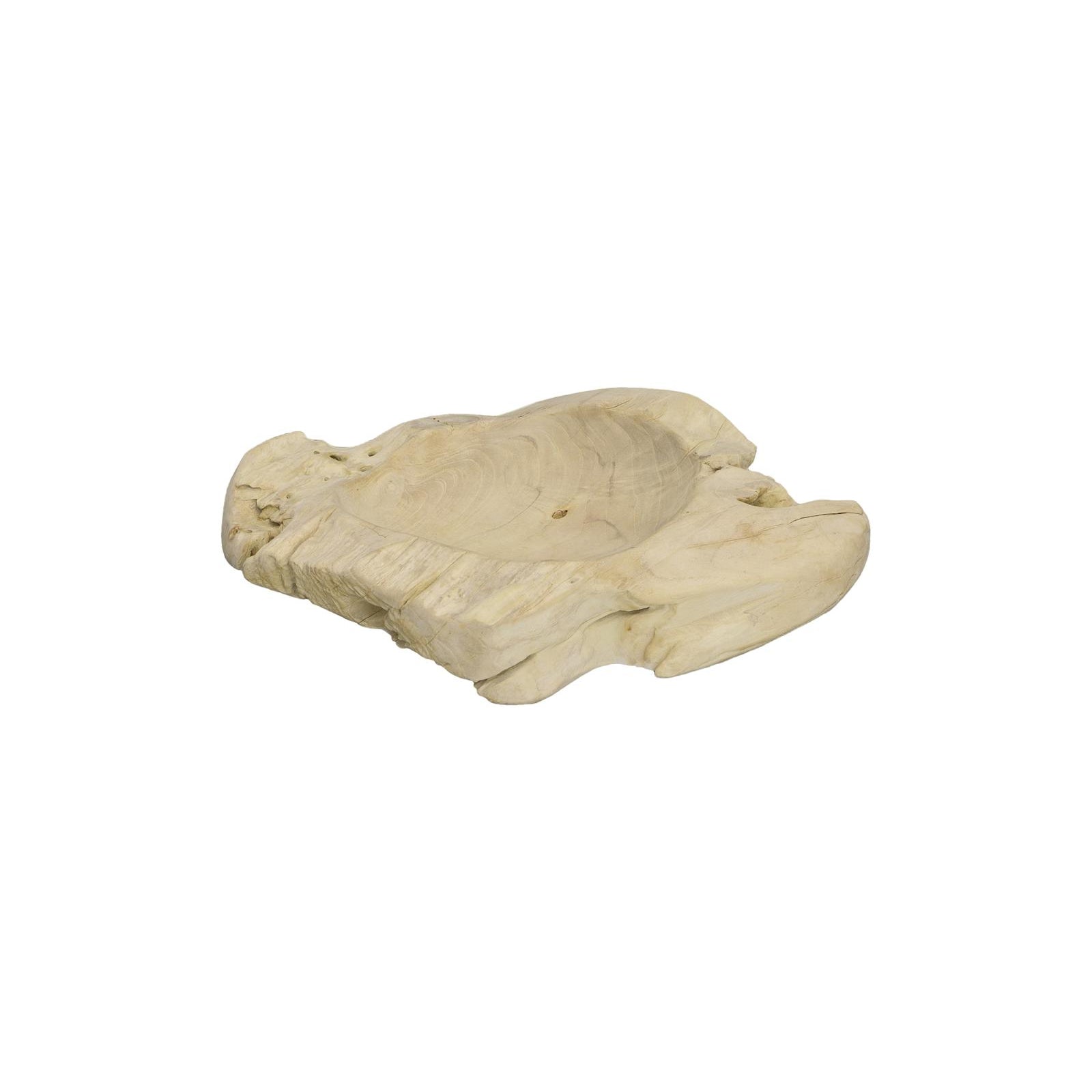 Teak Wood Bowl - Bleached