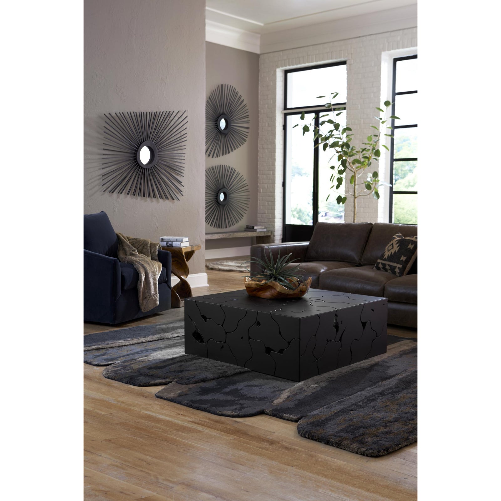 Teak Square Slice Coffee Table