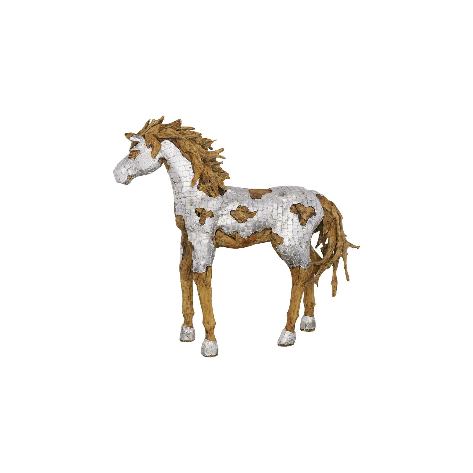 Mustang Walking Horse Armored Sculpture