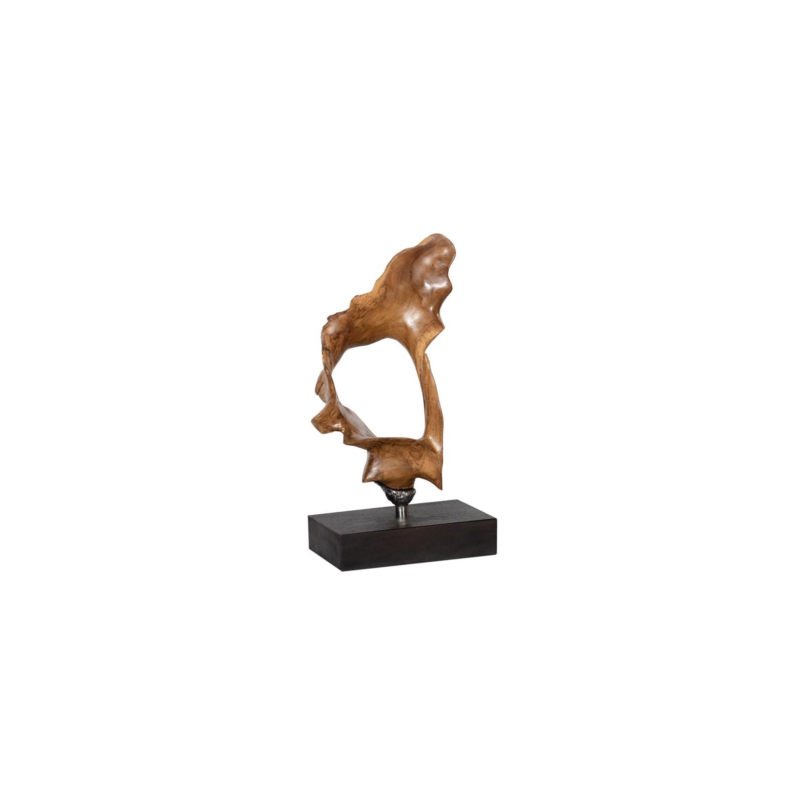 Metallurgy Iron Base Wood Sculpture