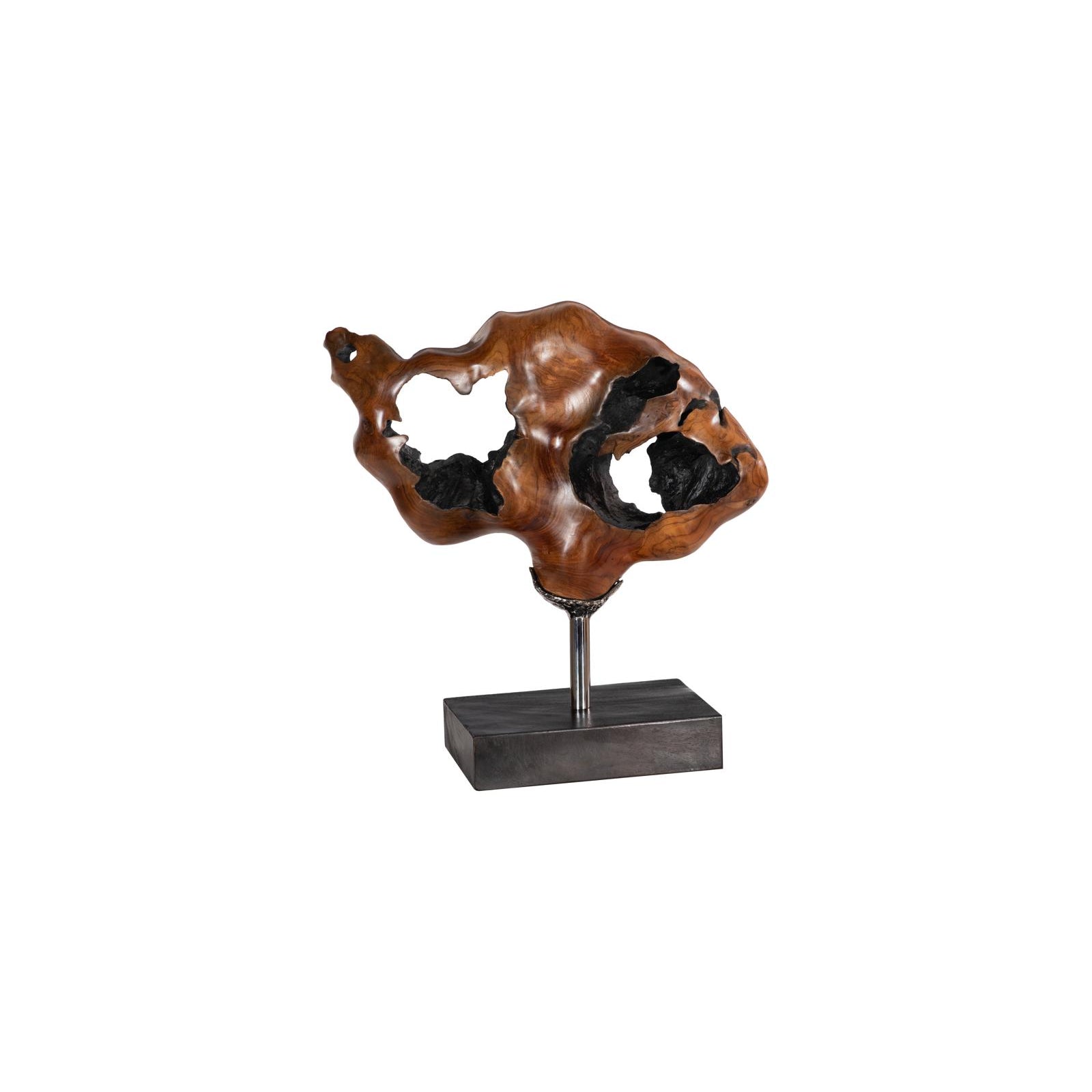 Metallurgy Wood Sculpture - Natural