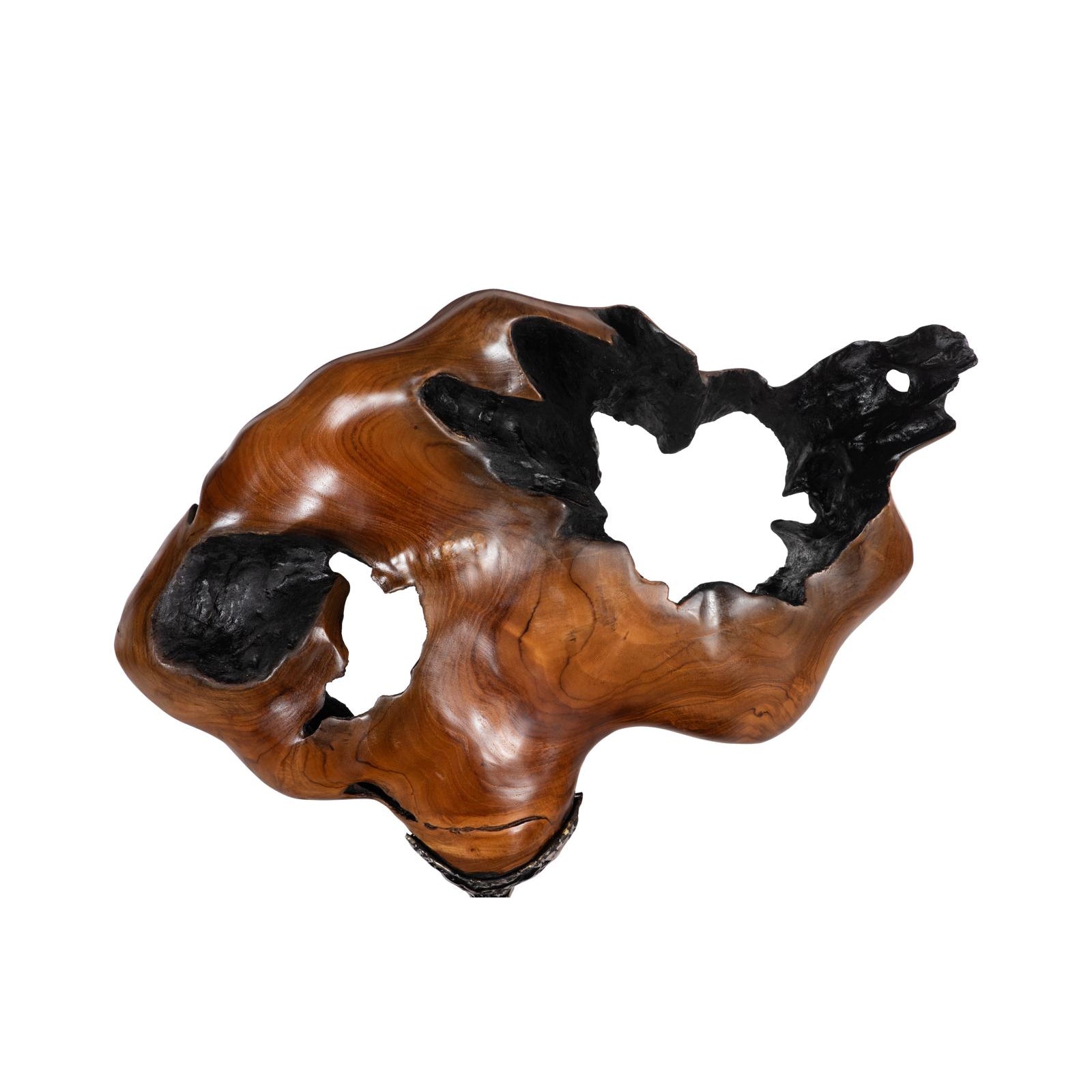 Metallurgy Wood Sculpture - Natural