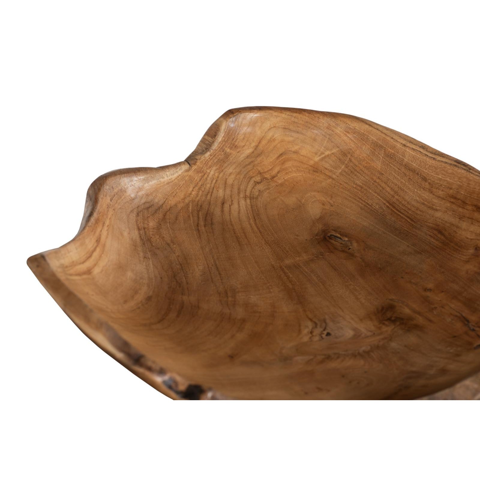 Teak Wood Bowl - Natural