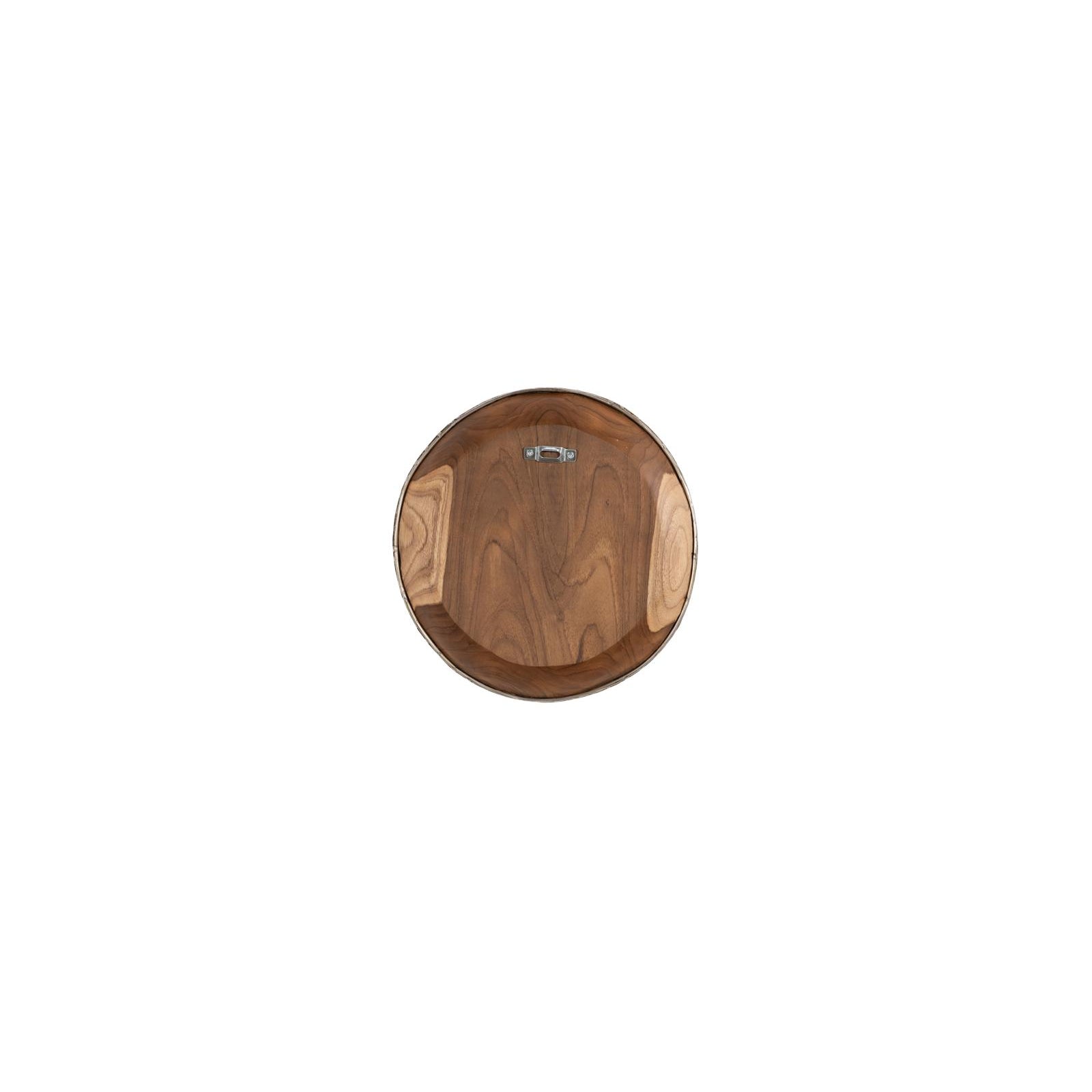 Teak Wood Bowl Metallurgy Edge Wall Art