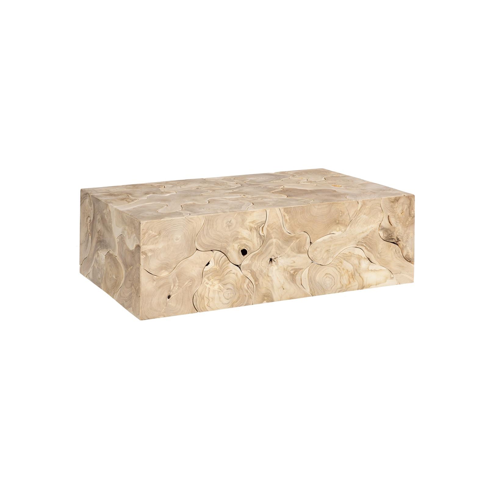 Teak Rectangle Slice Coffee Table