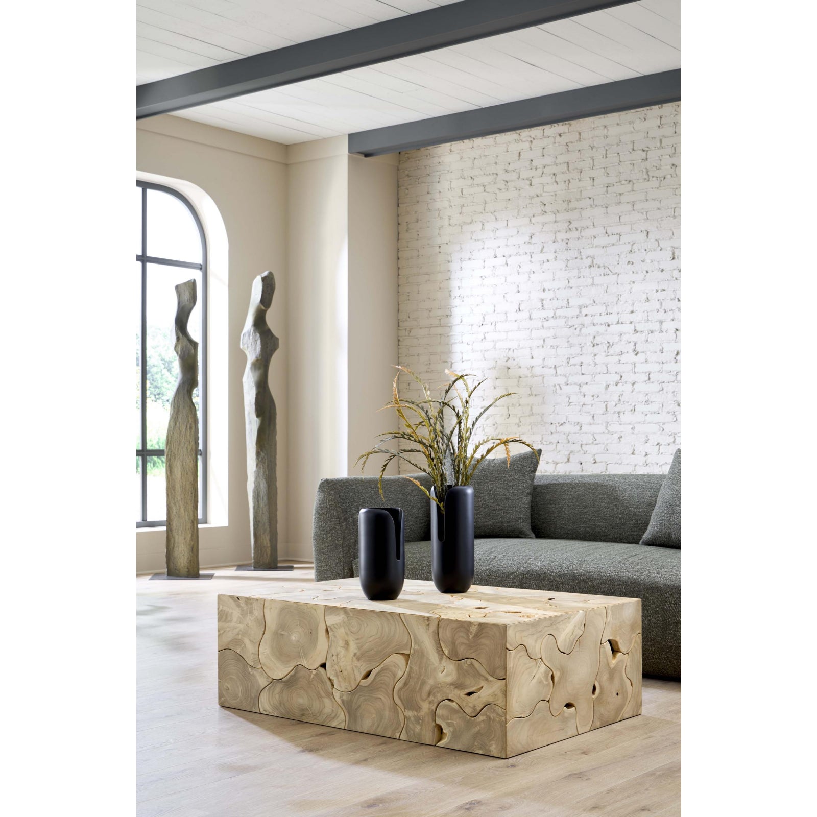Teak Rectangle Slice Coffee Table