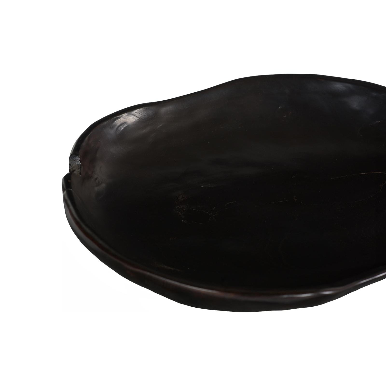 Teak Wood Bowl - Black