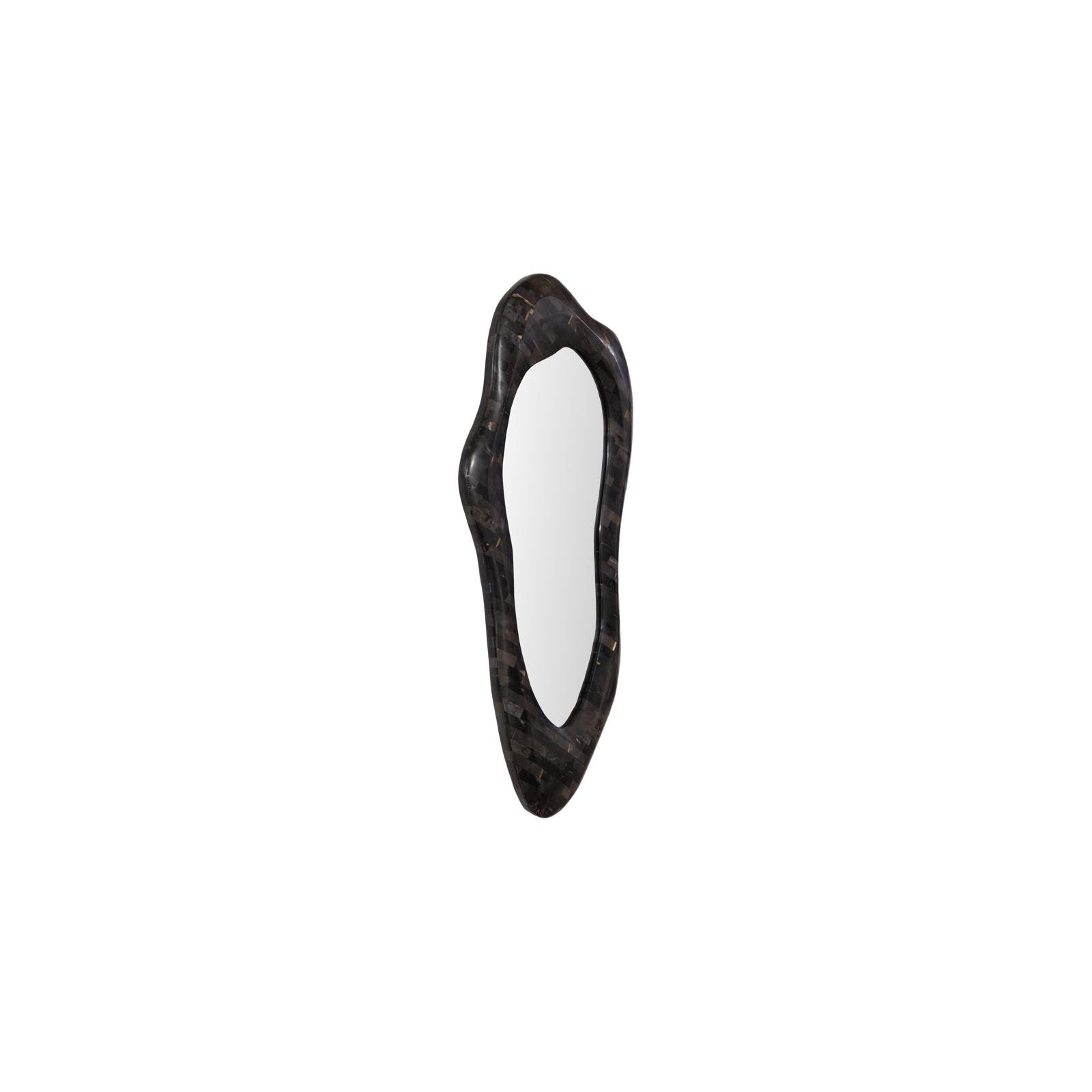 Morphic Waved Petrified Mirror