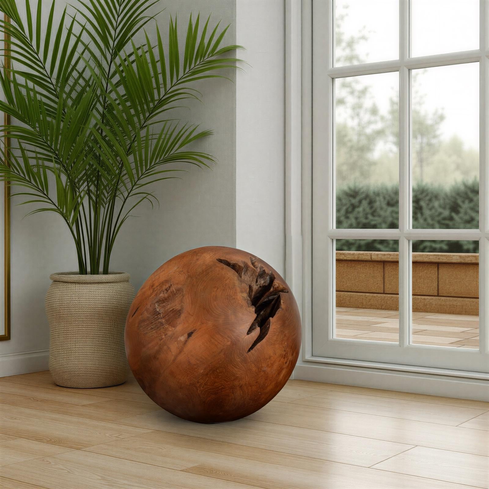 Teak Wood Ball
