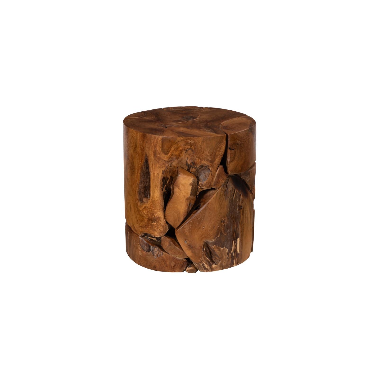 Teak Chunk Stool