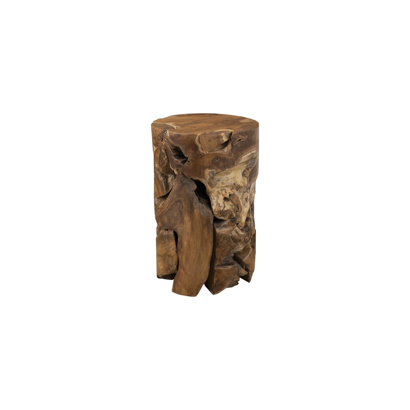 Teak Chunk Side Table