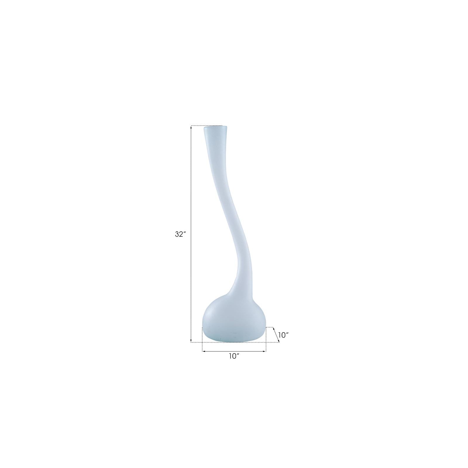 Frosted Corkscrew Vase
