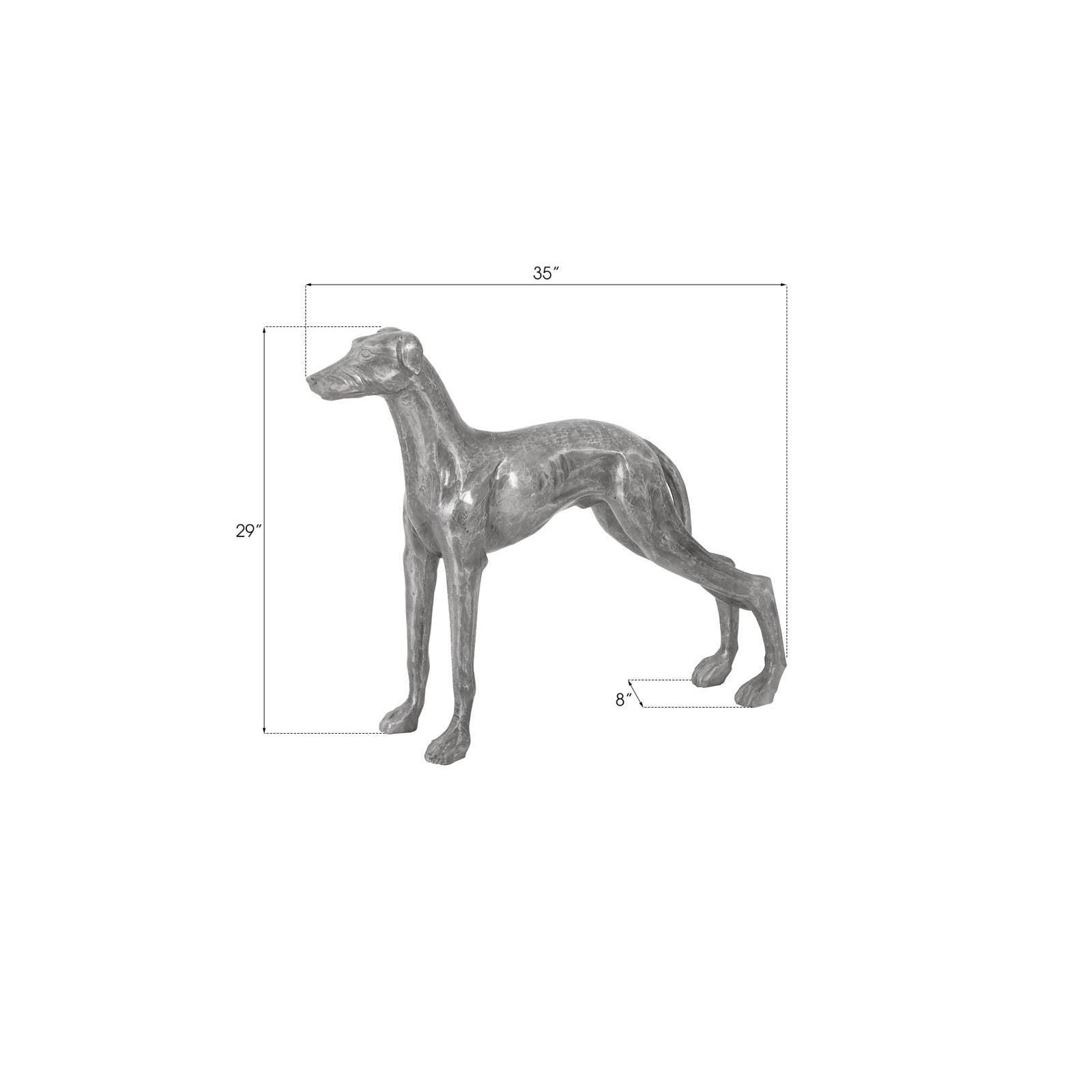 Posing Dog Sculpture