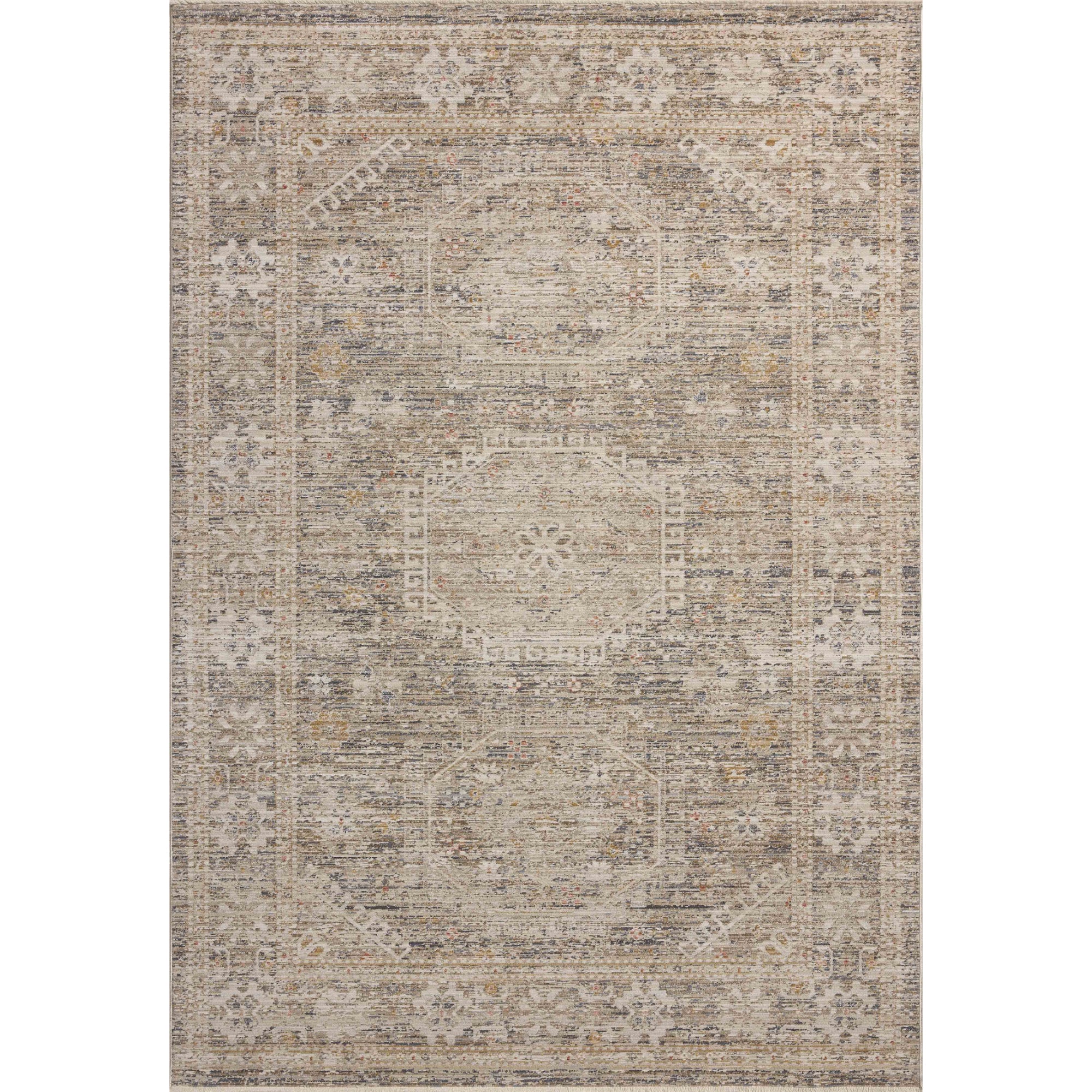 Chris Loves Julia x Loloi Ida Taupe/Multi Rug