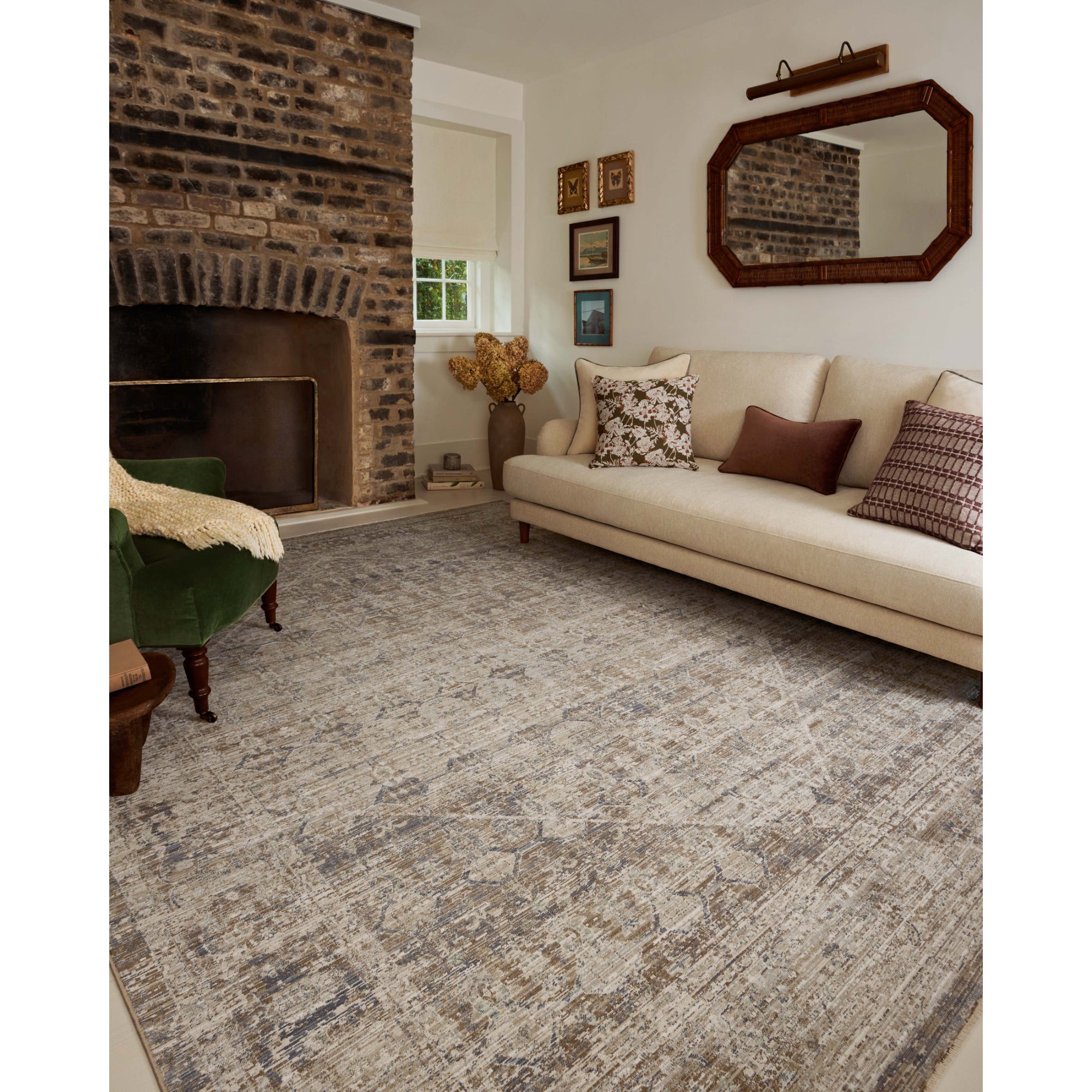 Chris Loves Julia x Loloi Ida Slate/Natural Rug
