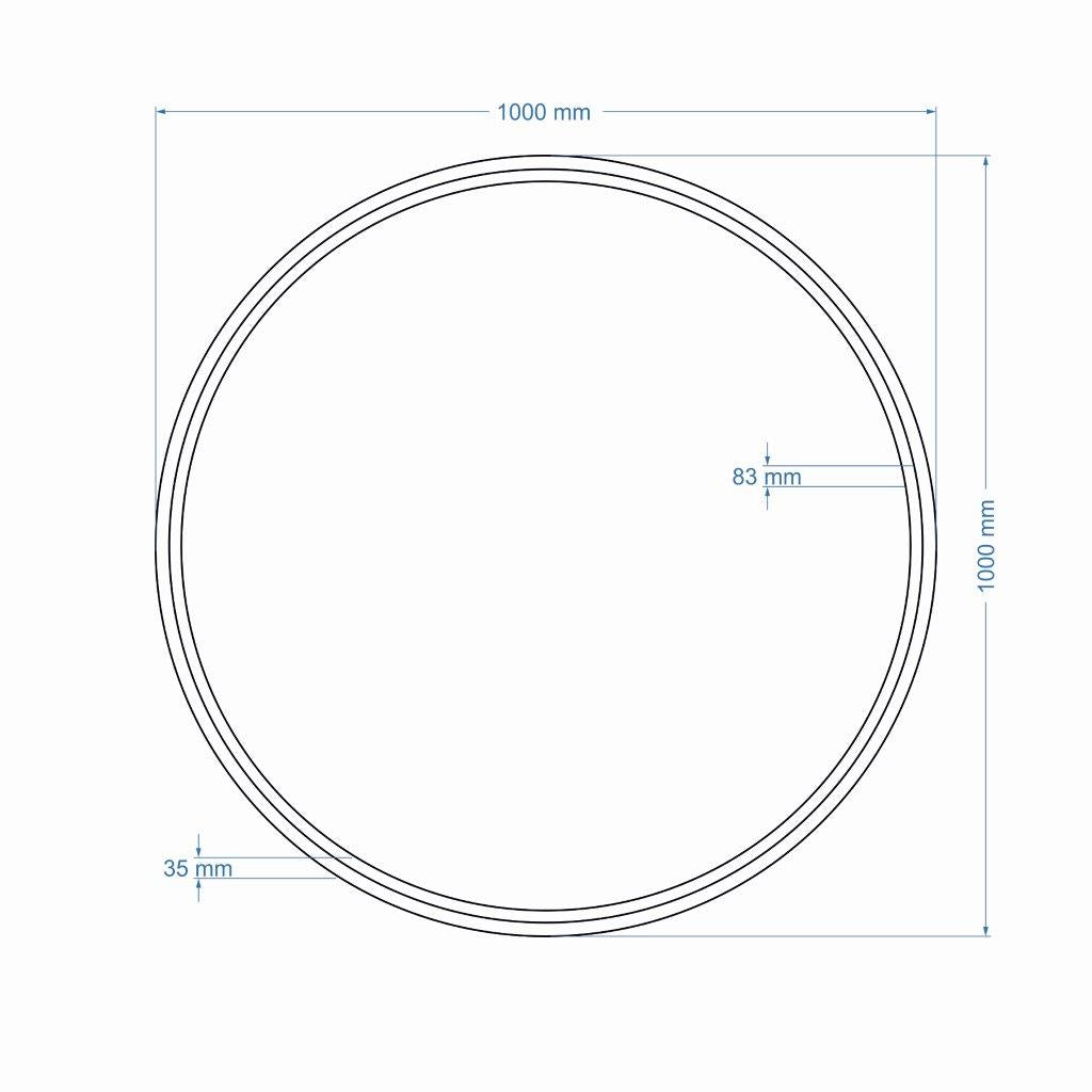 Samar Round Mirror