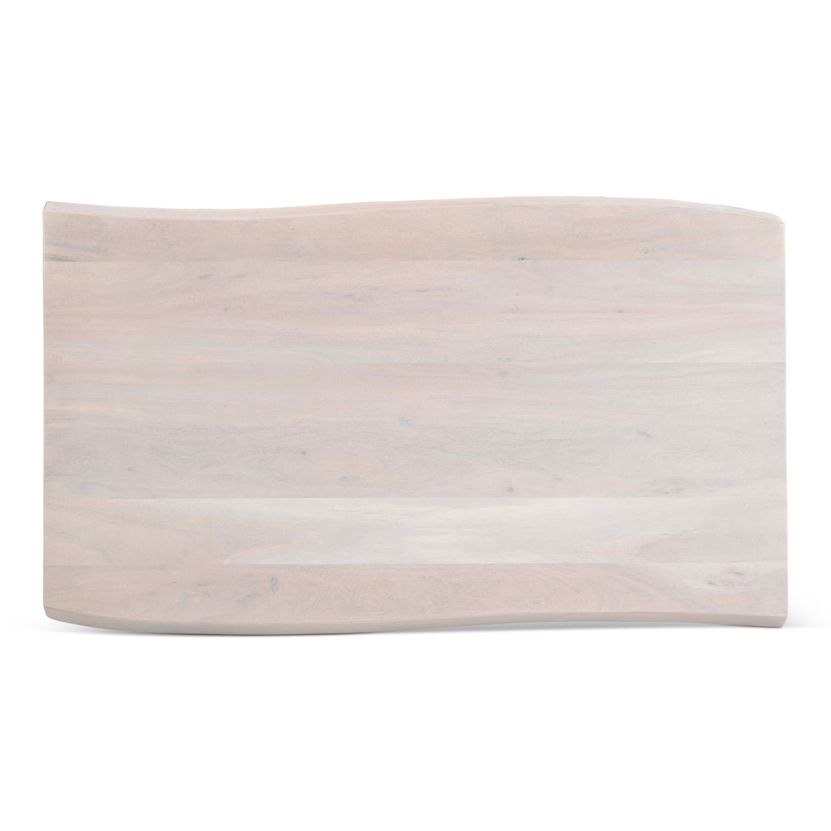 Brooks Coffee Table by Urbia — overhead view of the pale acacia top with subtle grain and curved edges