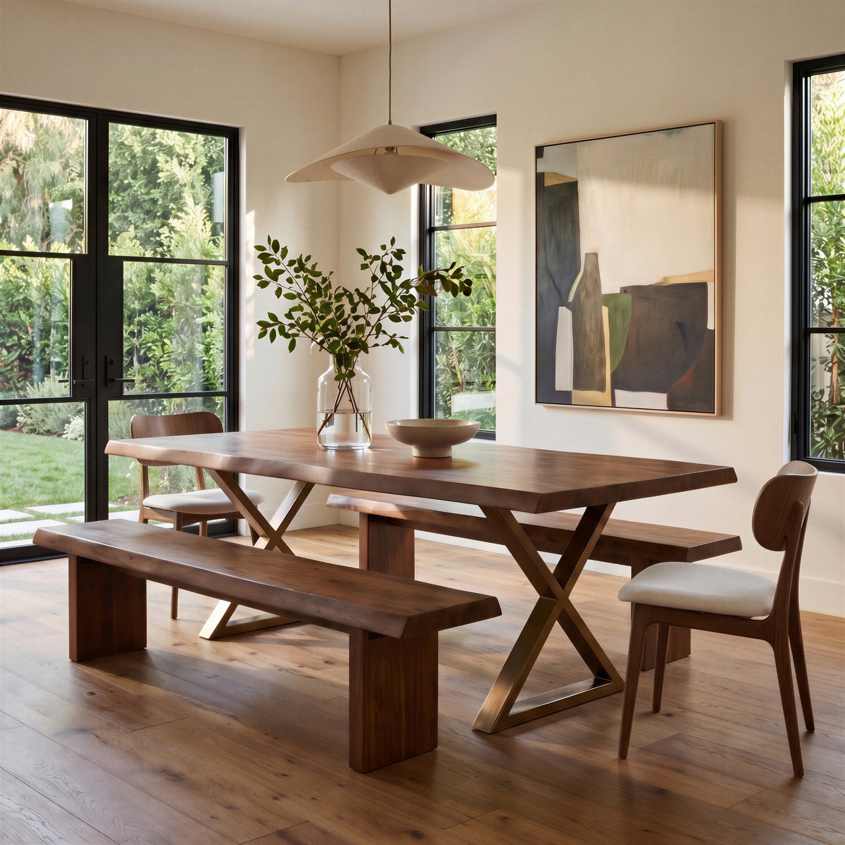 Brooks Dining Table - X Base