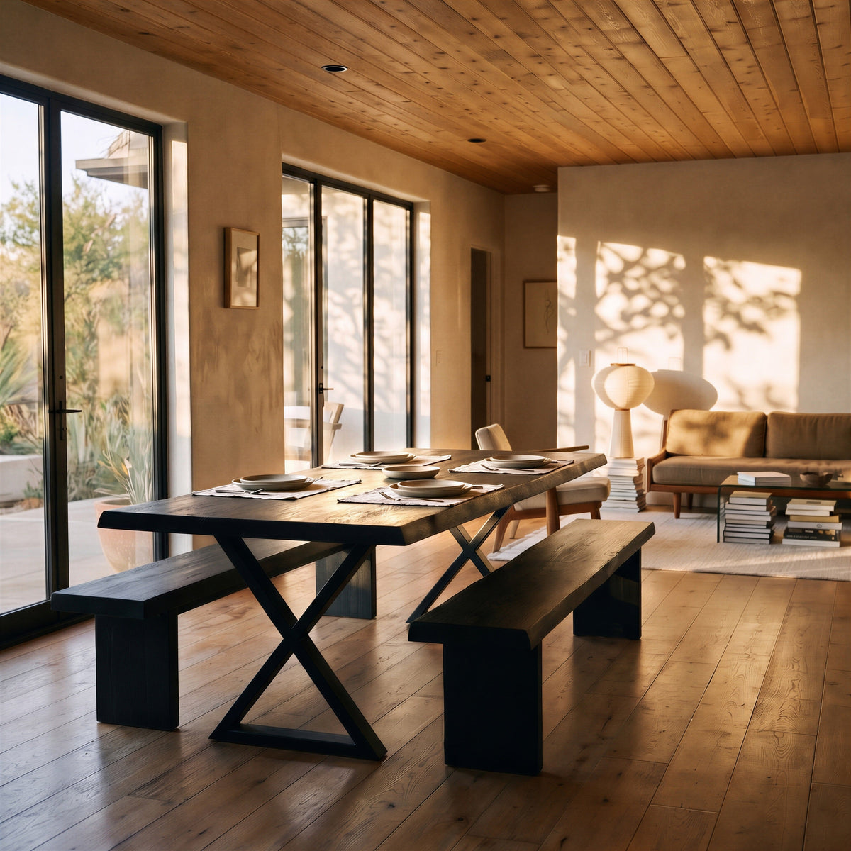 Brooks Dining Table - X Base