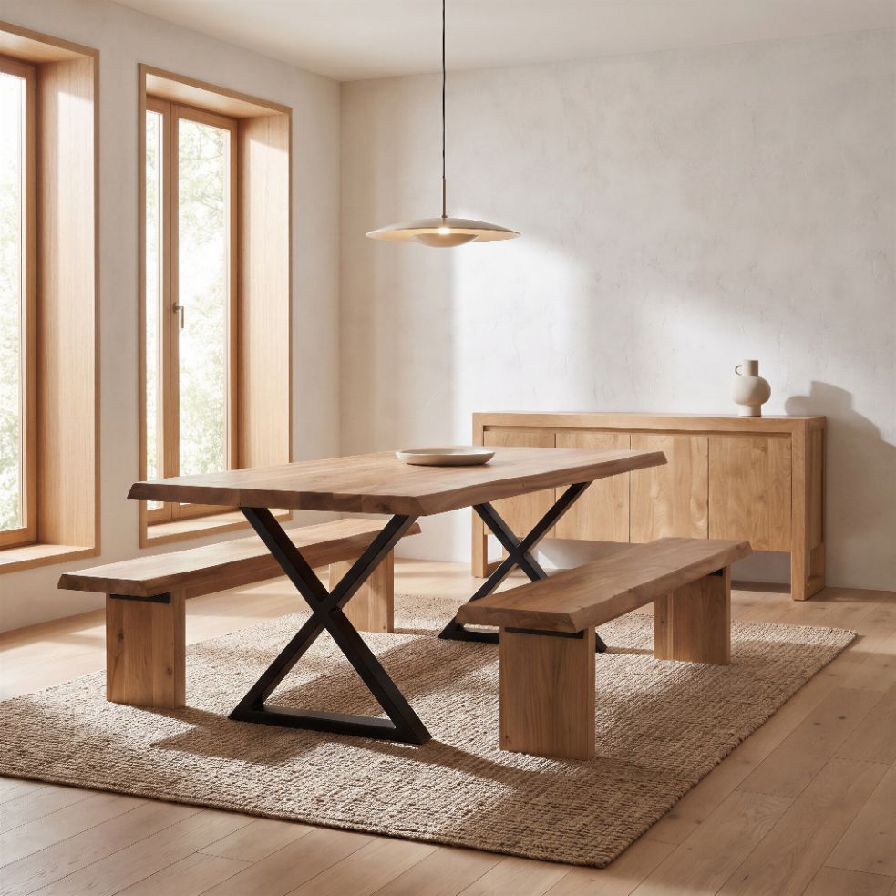 Brooks Dining Table - X Base