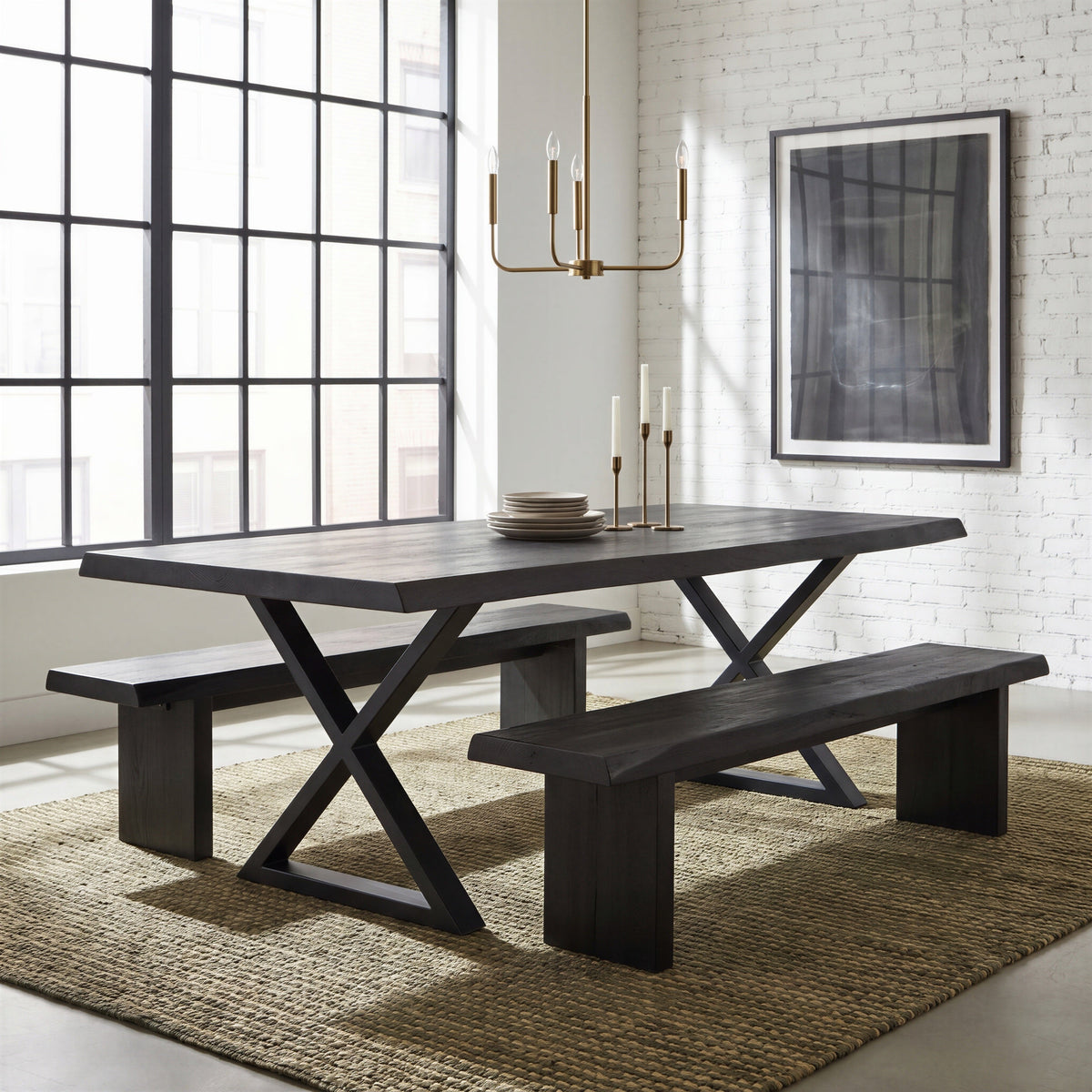 Brooks Dining Table - X Base