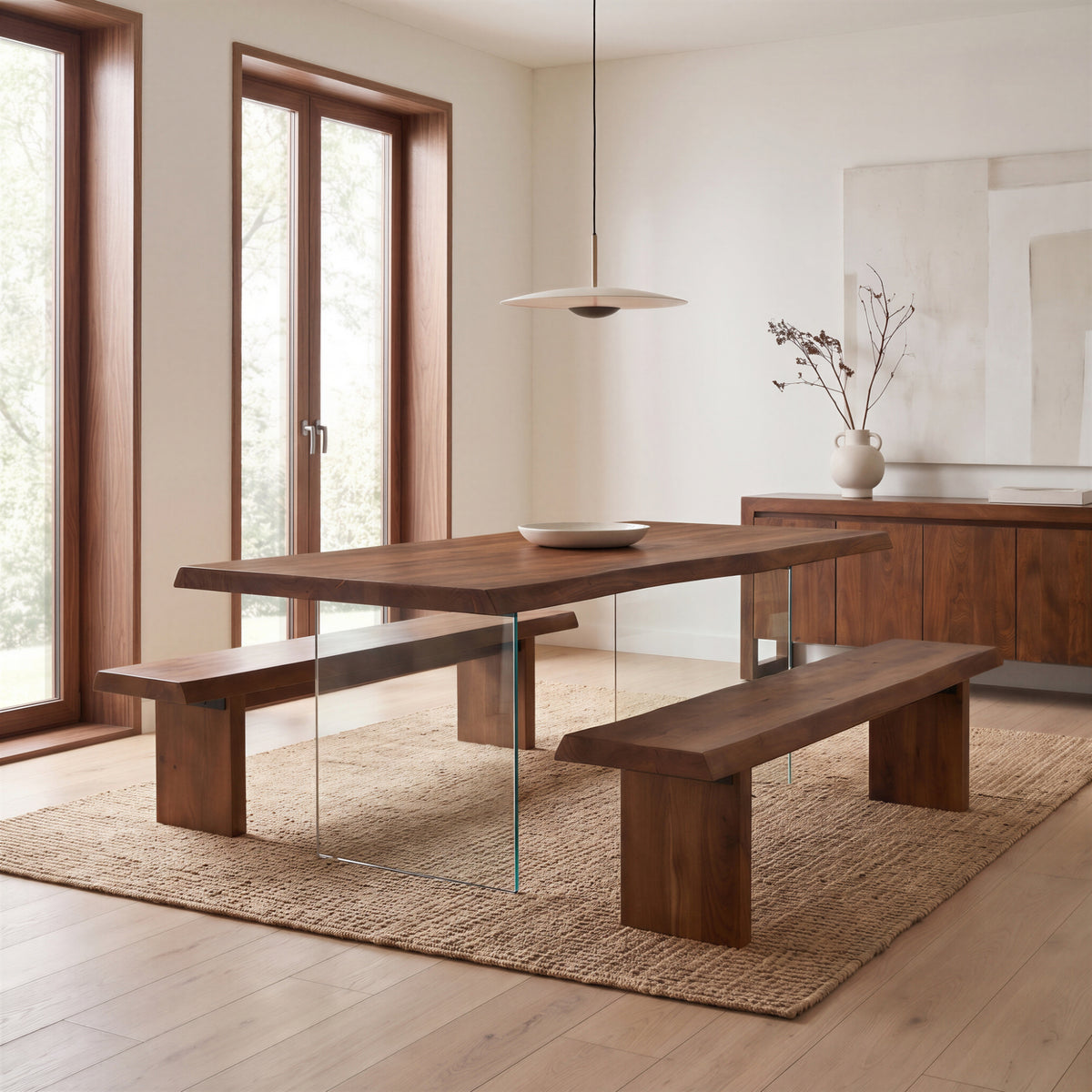 Brooks Dining Table - Glass Base