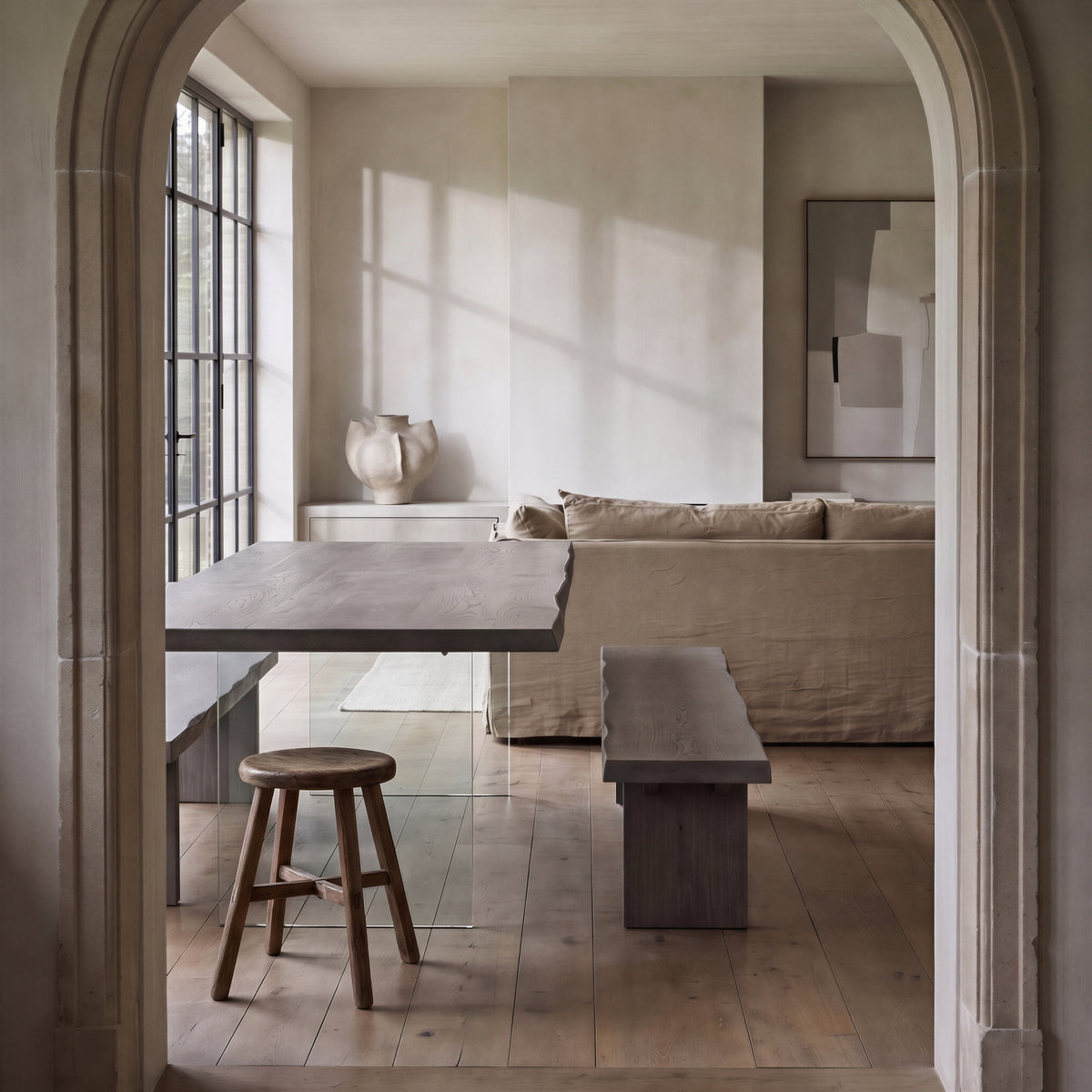 Brooks Dining Table - Glass Base