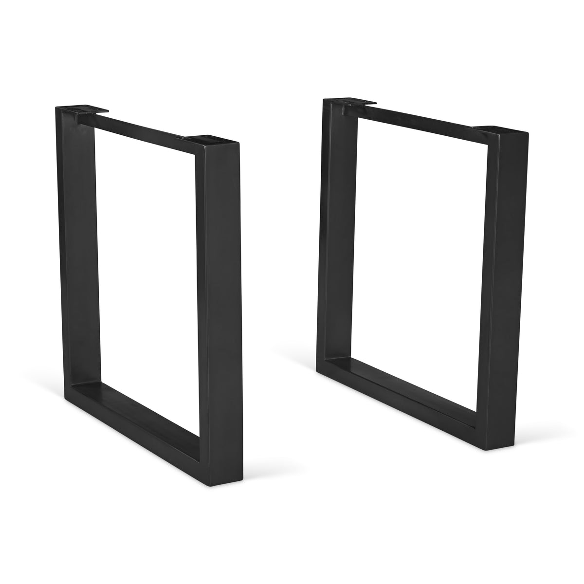 U Dining Table Base (Set of 2) by Urbia — solid metal U-shaped bases in black.