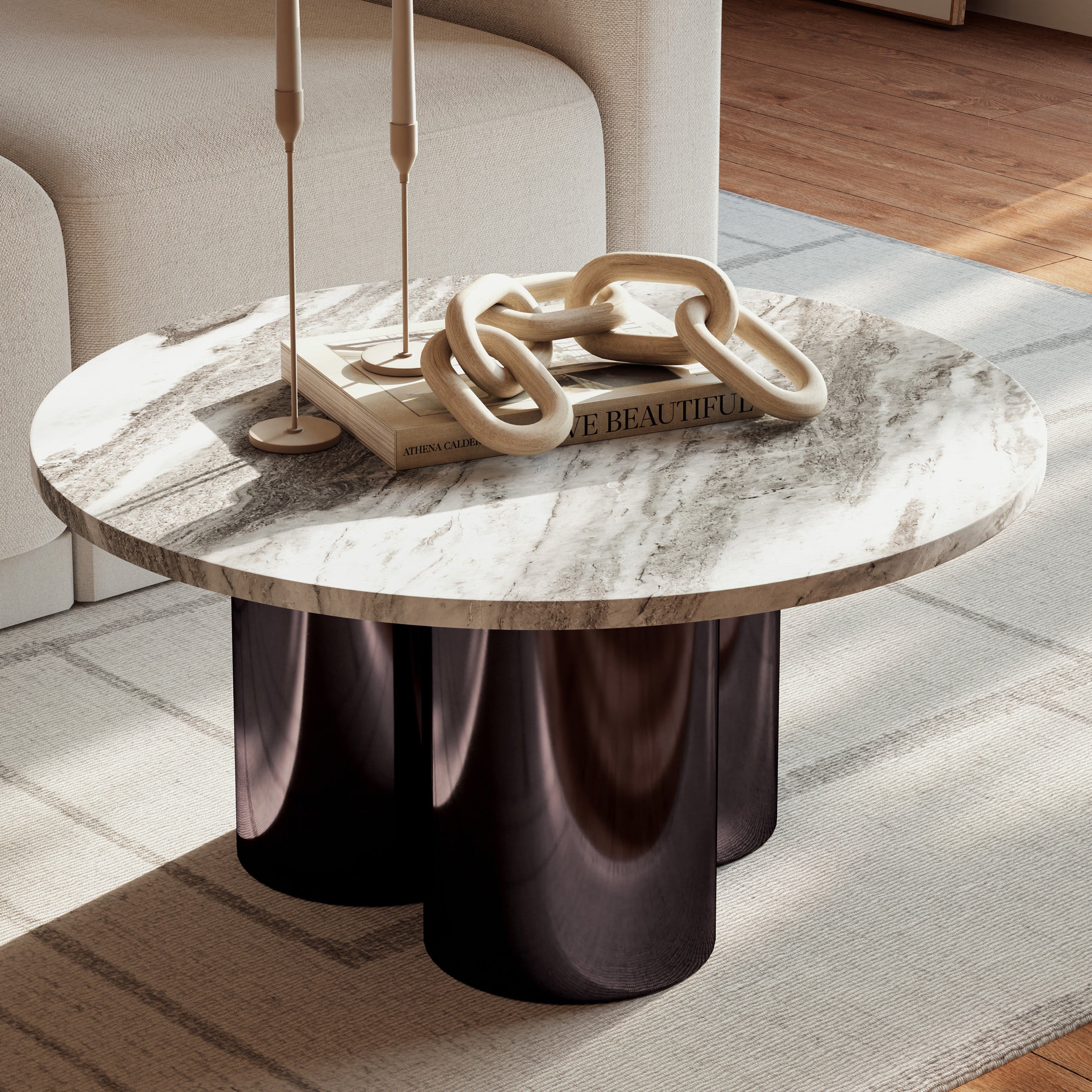 Martie 32" Round Coffee Table