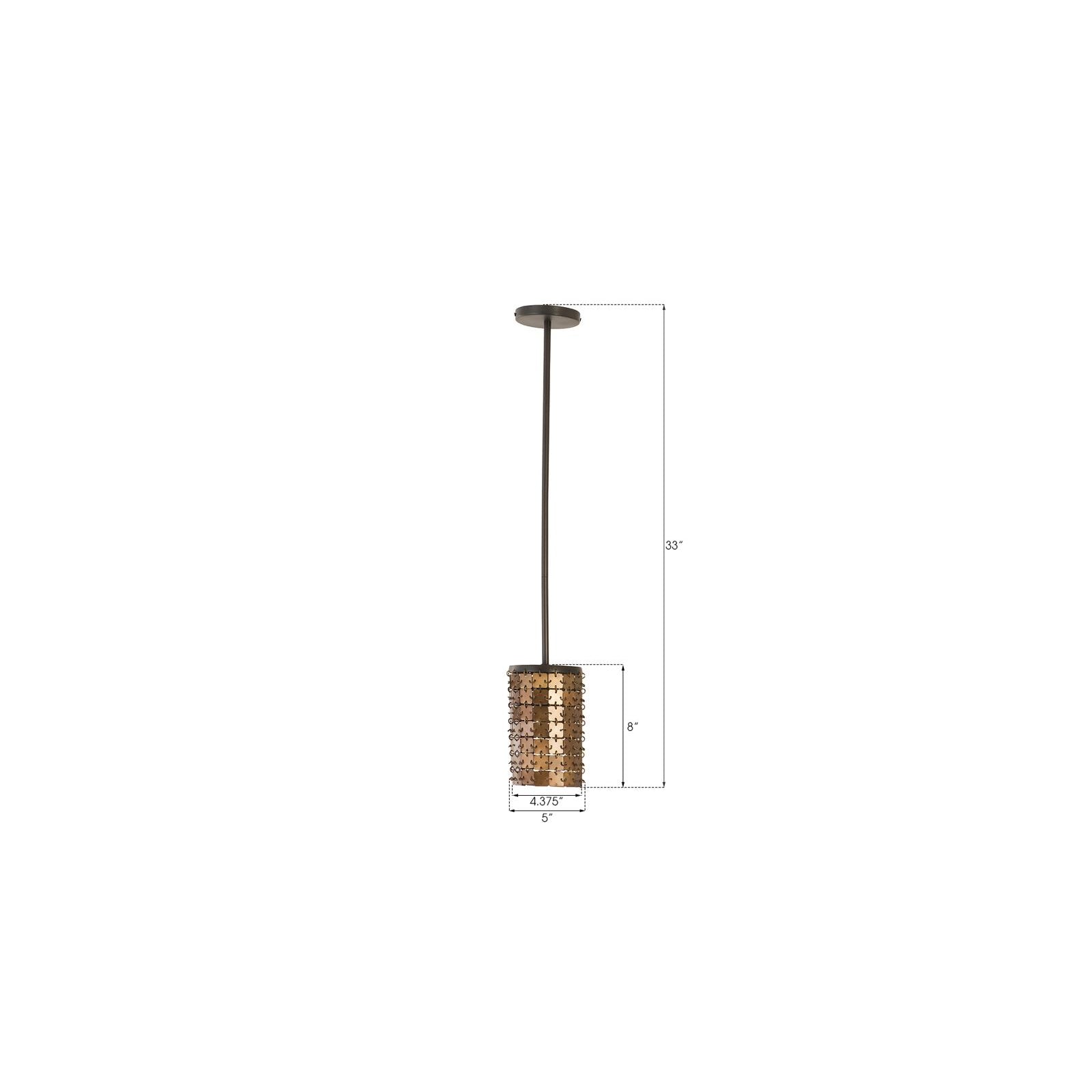 Armor Pendant Lamp - Brass