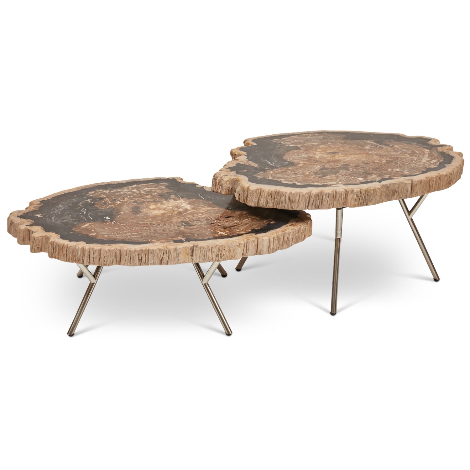 Lastra Natural Dark Coffee Table - Set of 2