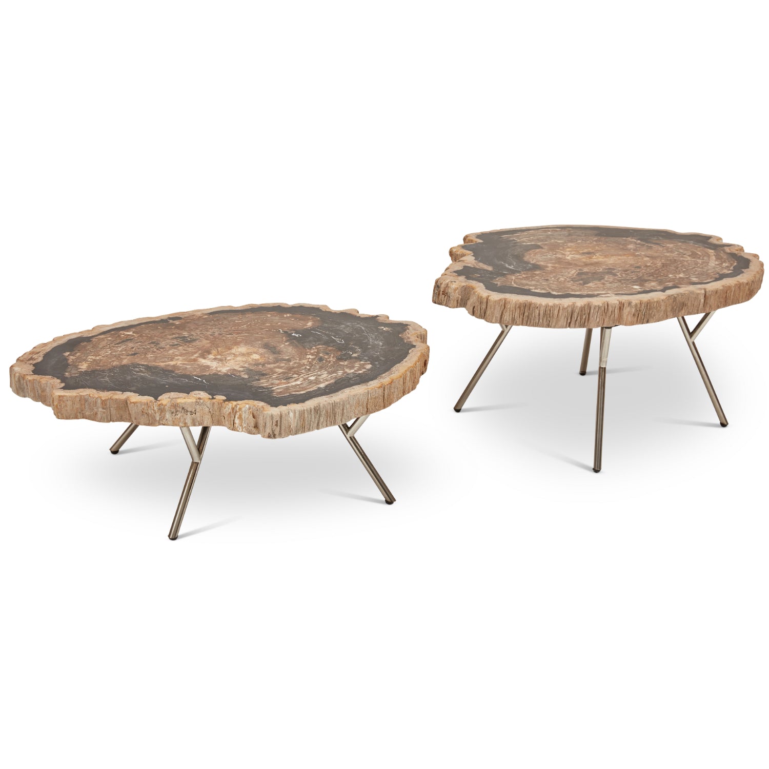 Lastra Natural Dark Coffee Table - Set of 2