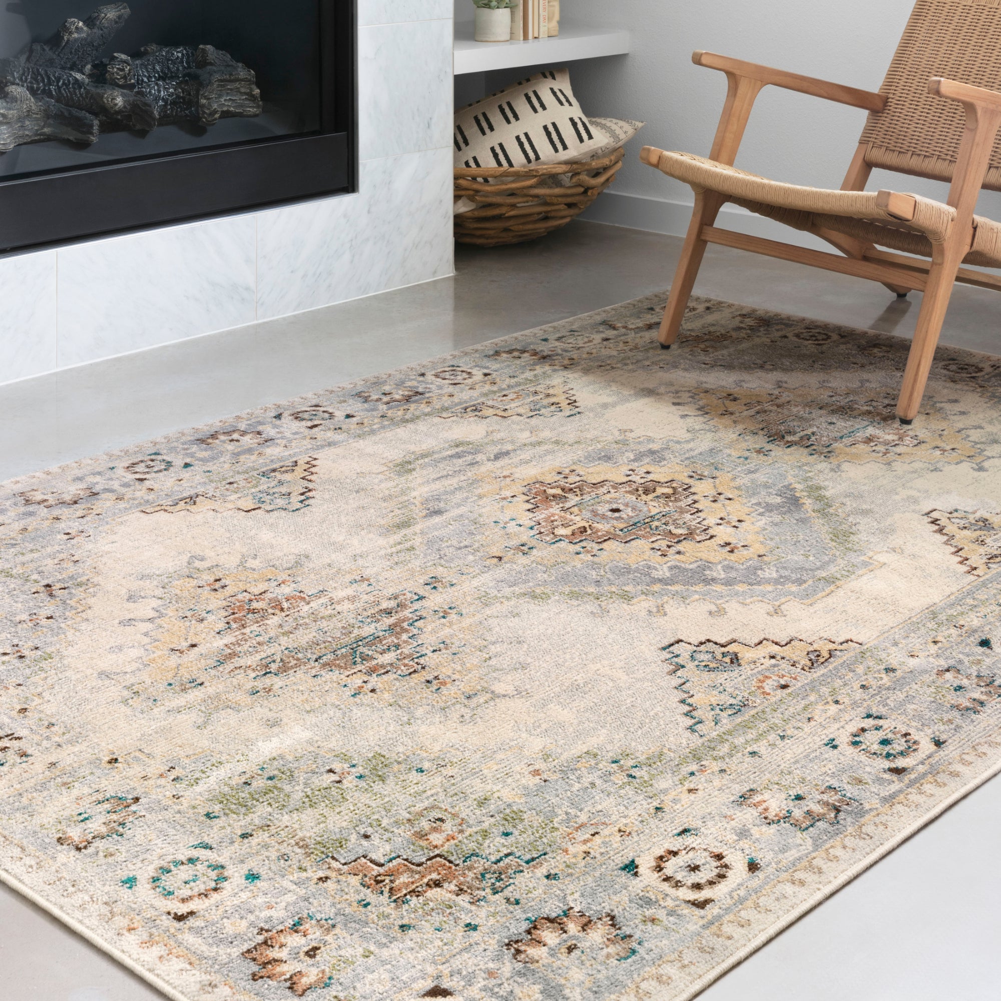 Loloi Isadora Oatmeal/Silver Rug