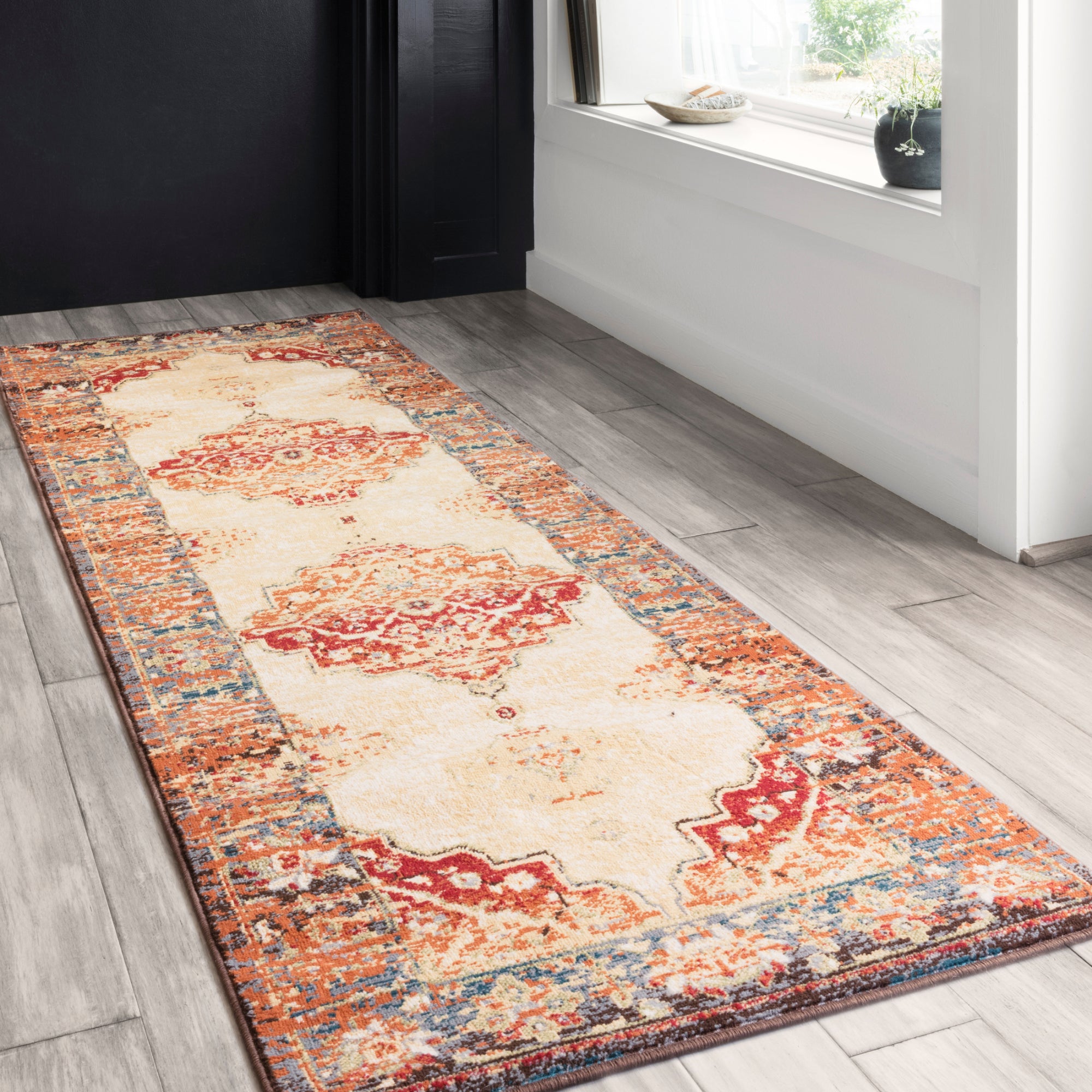 Loloi Isadora Antique Ivory/Sunset Rug