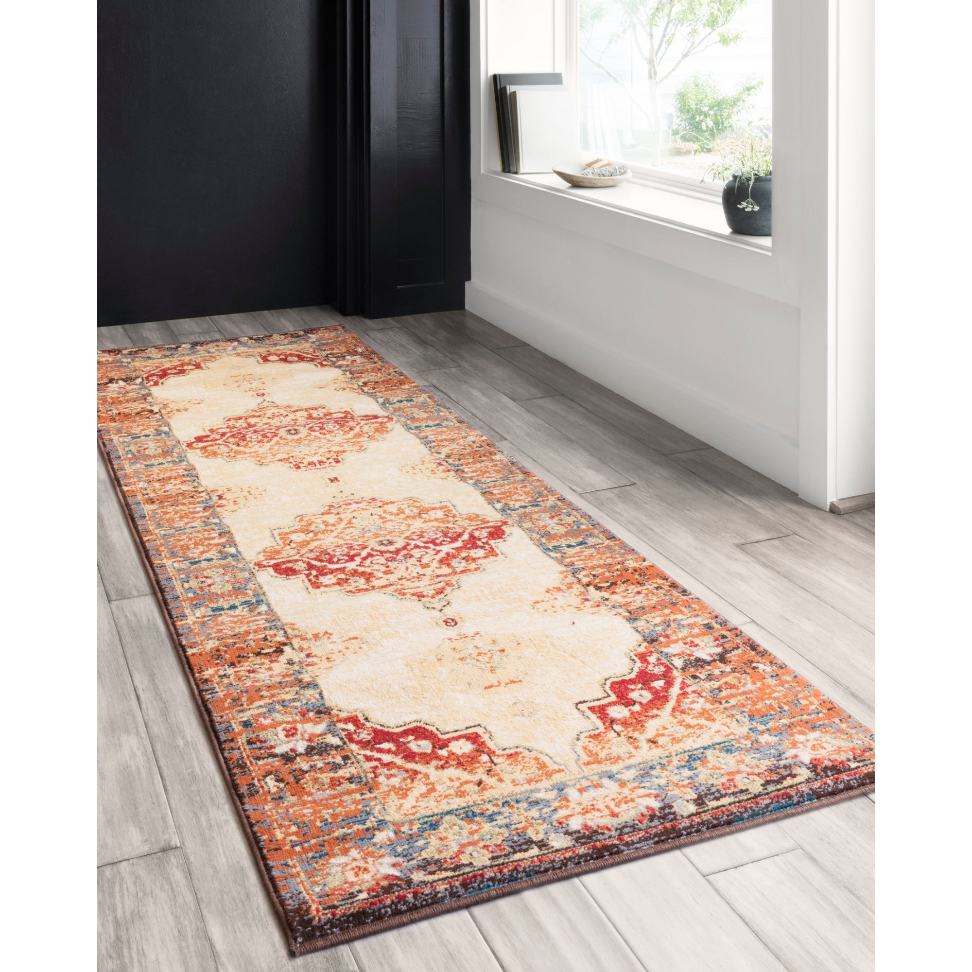 Loloi Isadora Antique Ivory/Sunset Rug