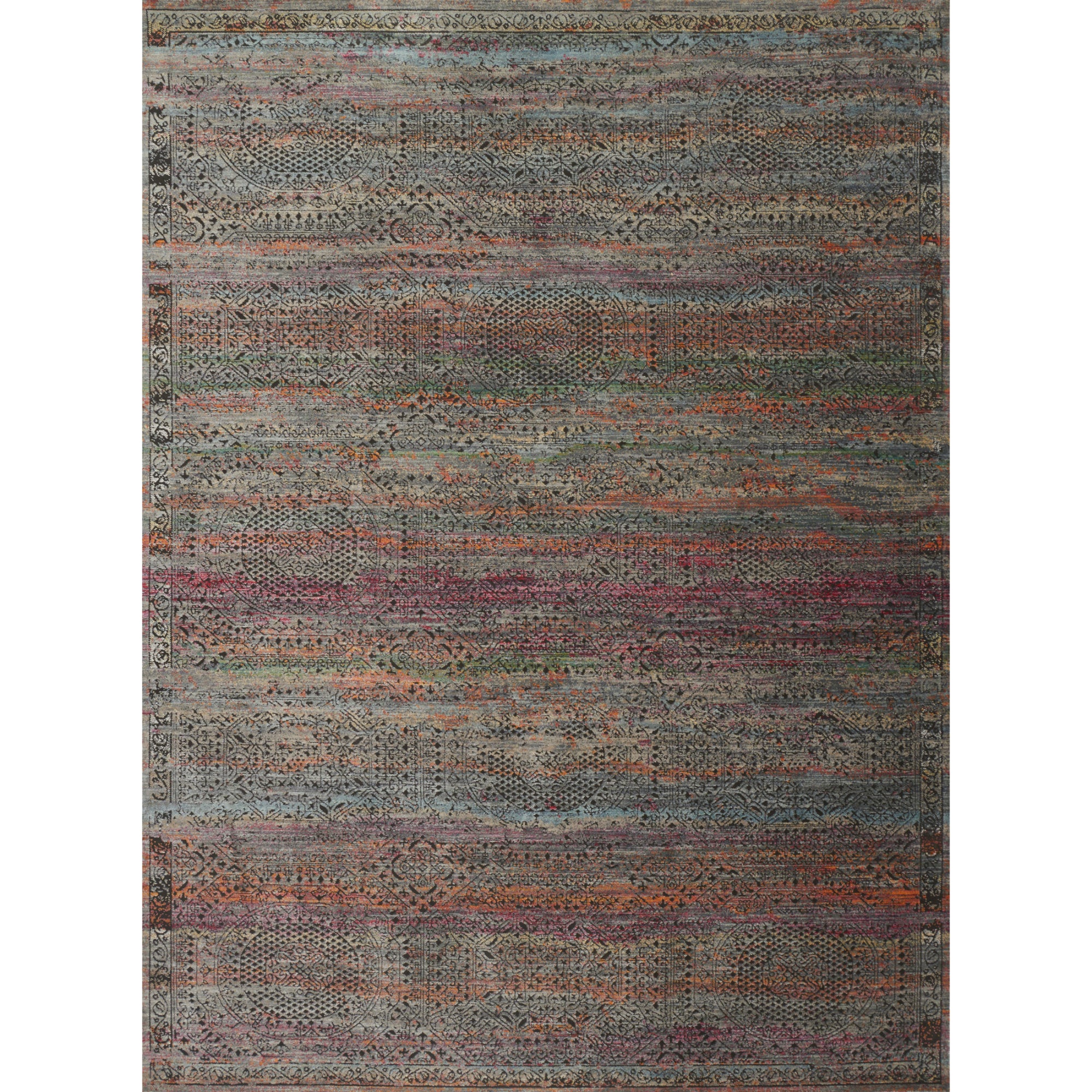 Loloi Javari Charcoal/Sunset Rug