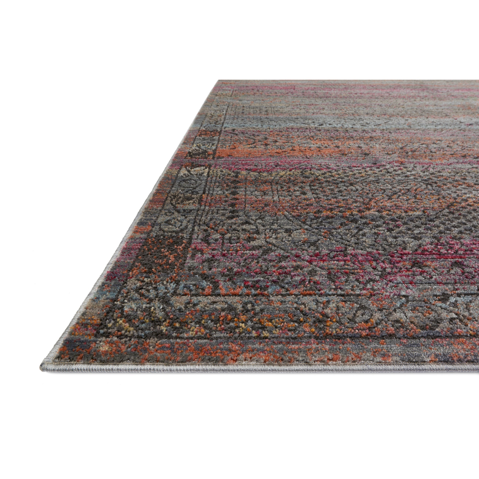 Loloi Javari Charcoal/Sunset Rug