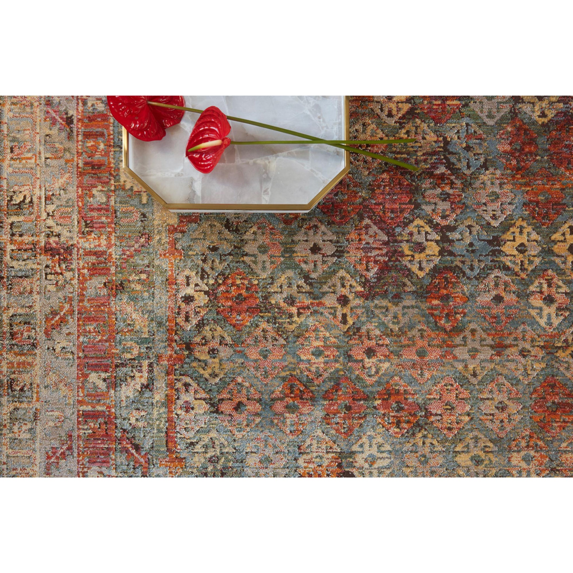 Loloi Javari Slate/Berry Rug