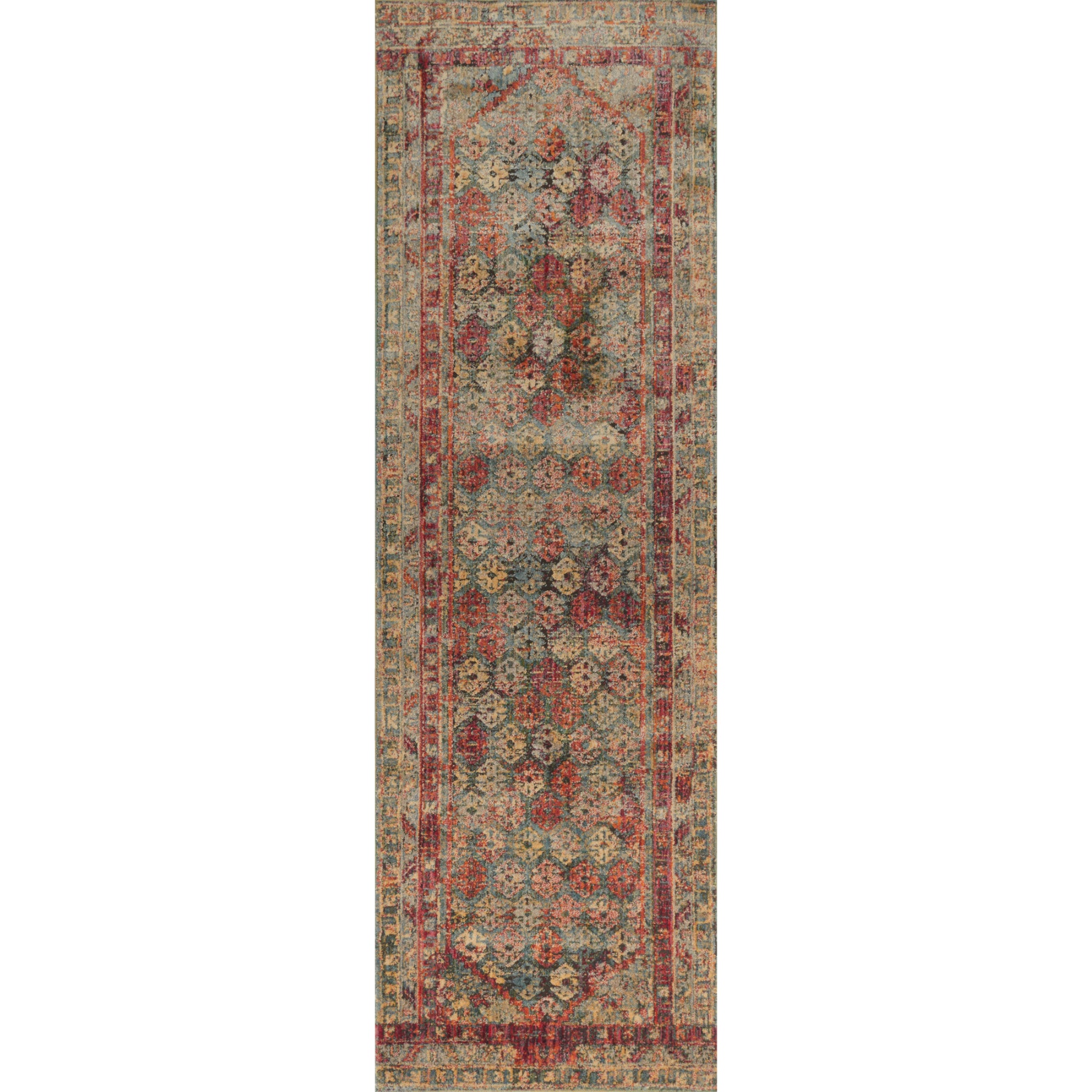 Loloi Javari Slate/Berry Rug