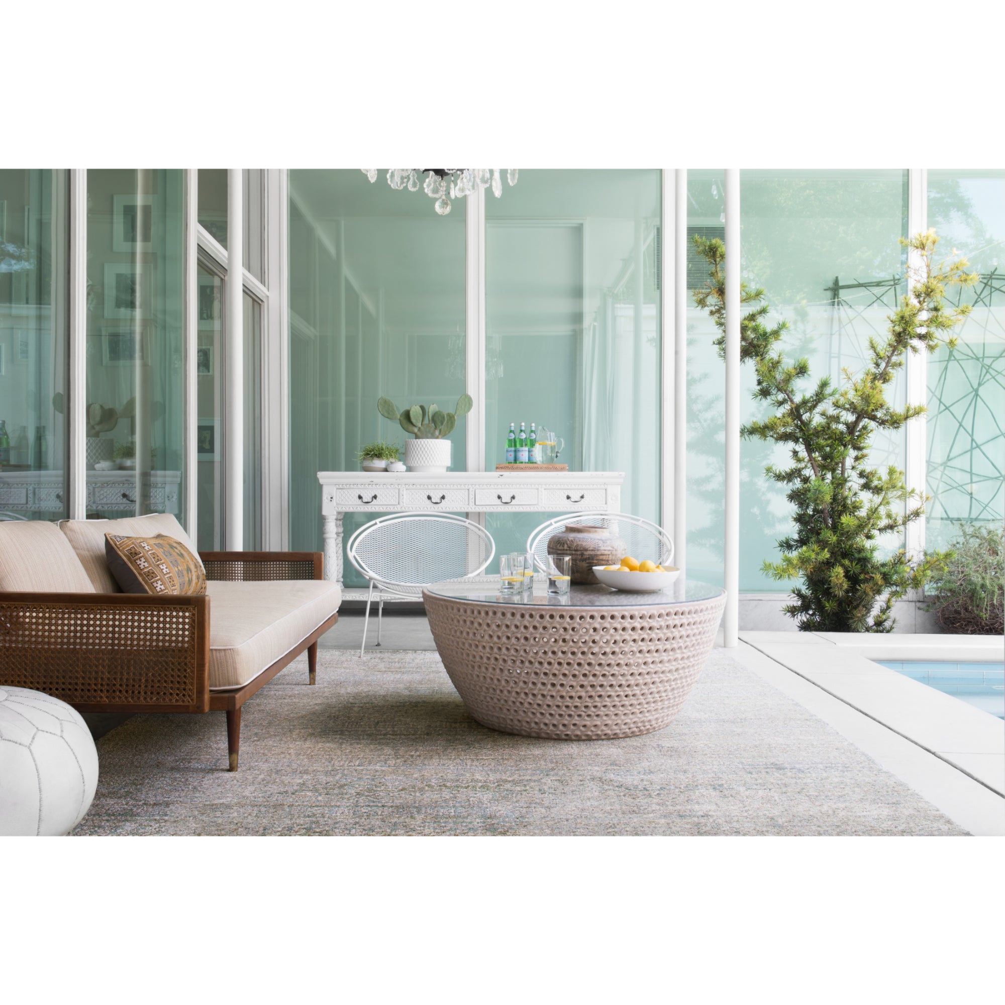 Loloi Javari Ivory/Sea Rug