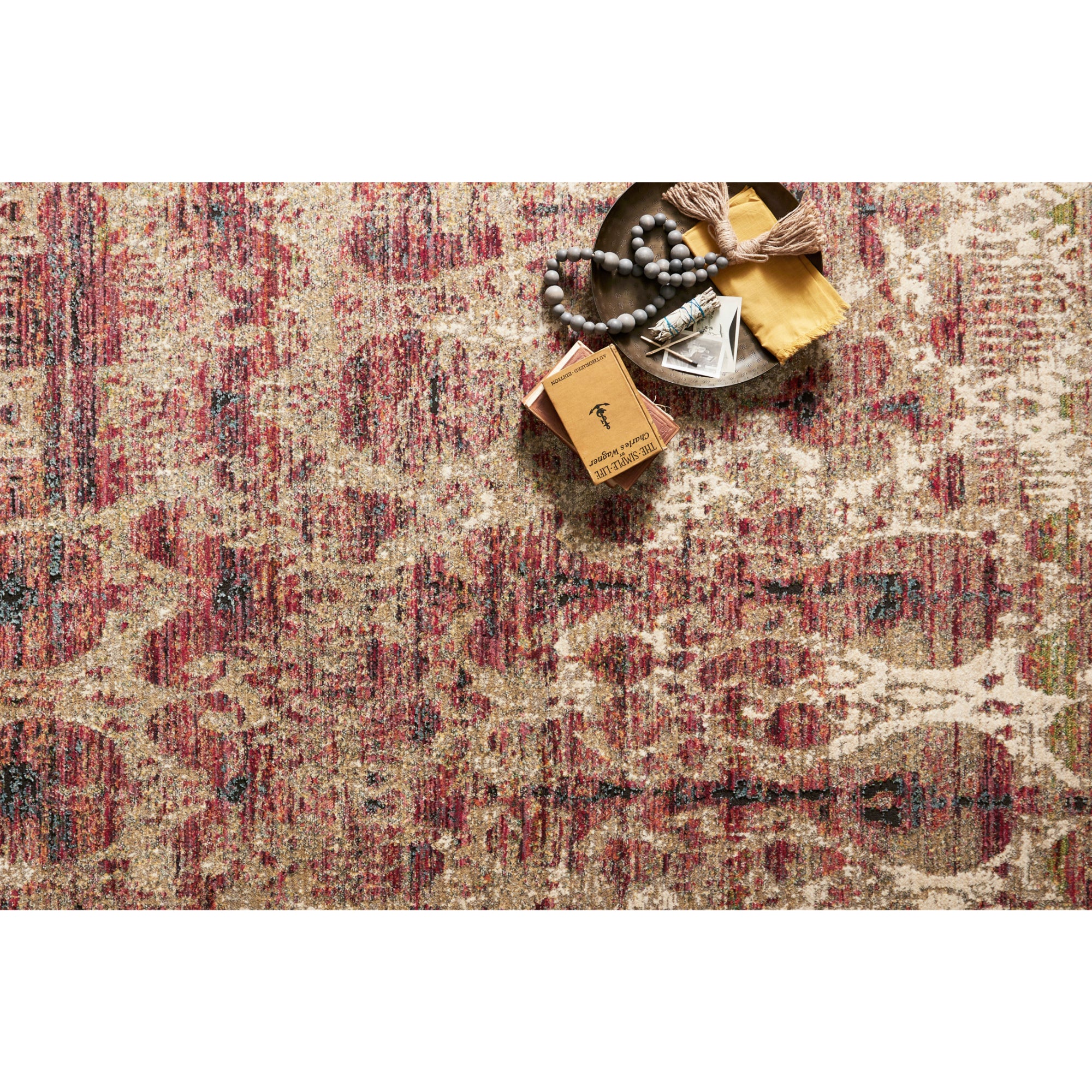 Loloi Javari Drizzle/Berry Rug