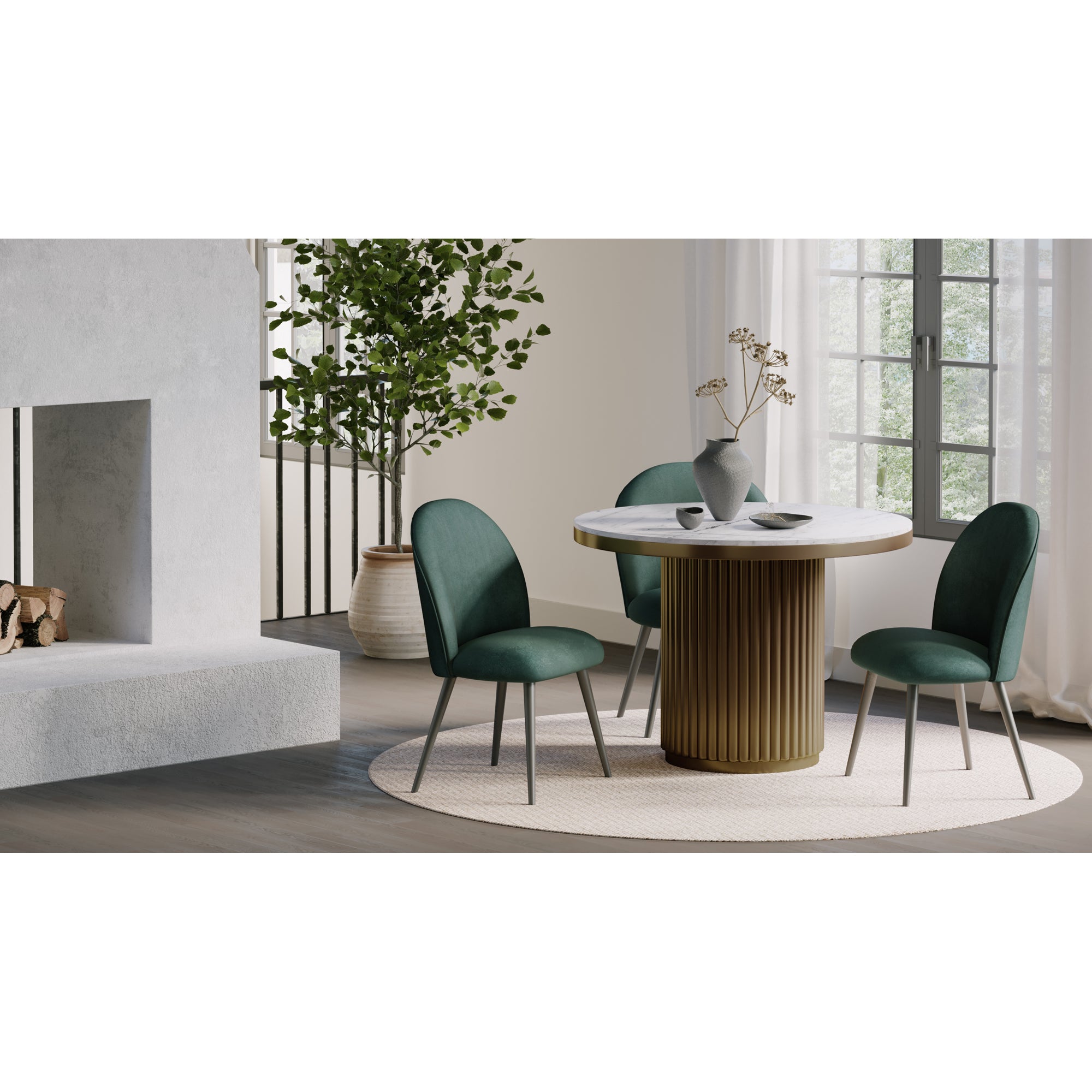 Tower Dining Table Dining Table Moe's    Four Hands, Mid Century Modern Furniture, Old Bones Furniture Company, Old Bones Co, Modern Mid Century, Designer Furniture, Furniture Sale, Warehouse Furniture Sale, Tower Dining Table Sale, https://www.oldbonesco.com/