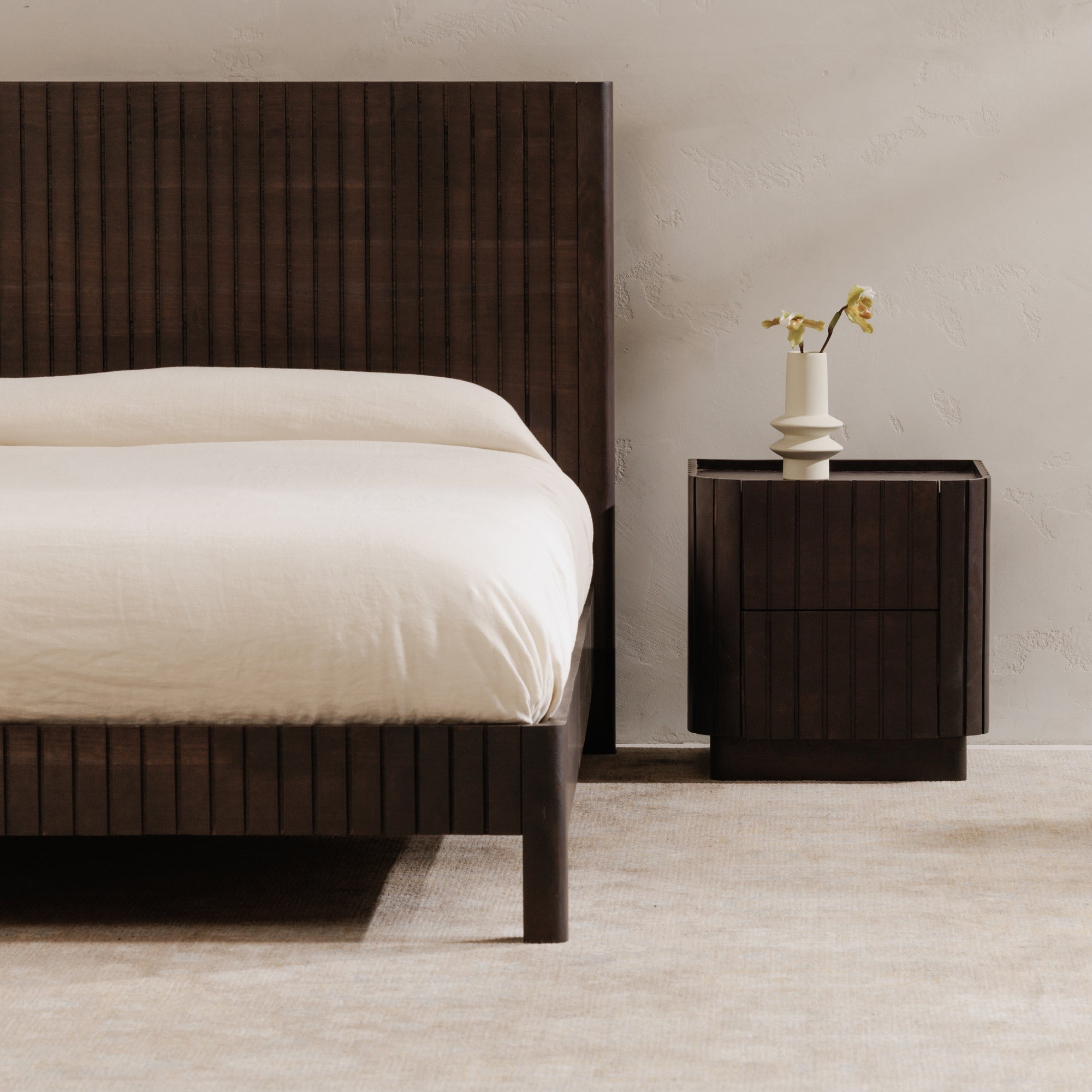 Povera Nightstand Nightstand Moe's    Four Hands, Mid Century Modern Furniture, Old Bones Furniture Company, Old Bones Co, Modern Mid Century, Designer Furniture, Furniture Sale, Warehouse Furniture Sale, Povera Nightstand Sale, https://www.oldbonesco.com/