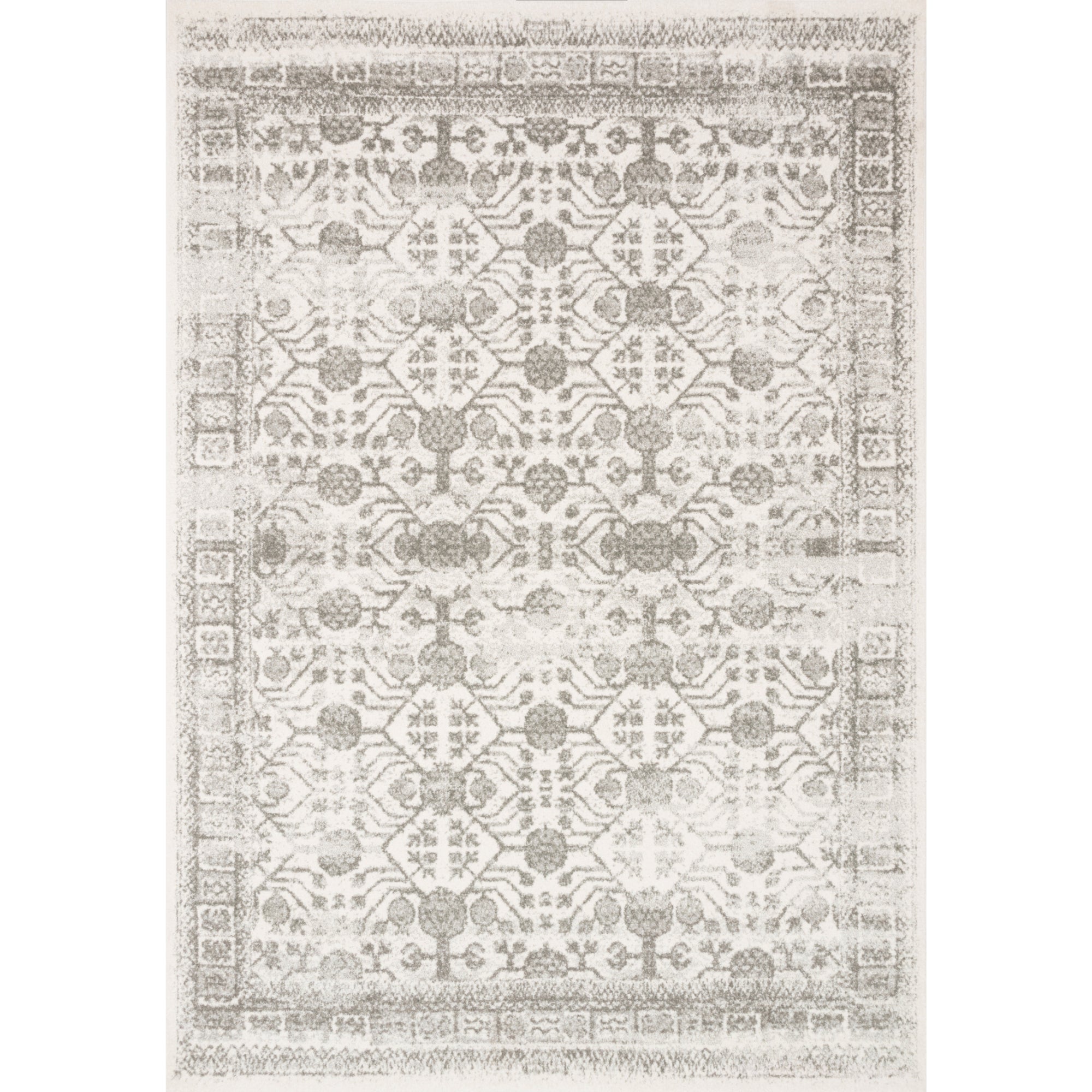 Loloi Joaquin Ivory/Grey 18" x 18" Sample Rug