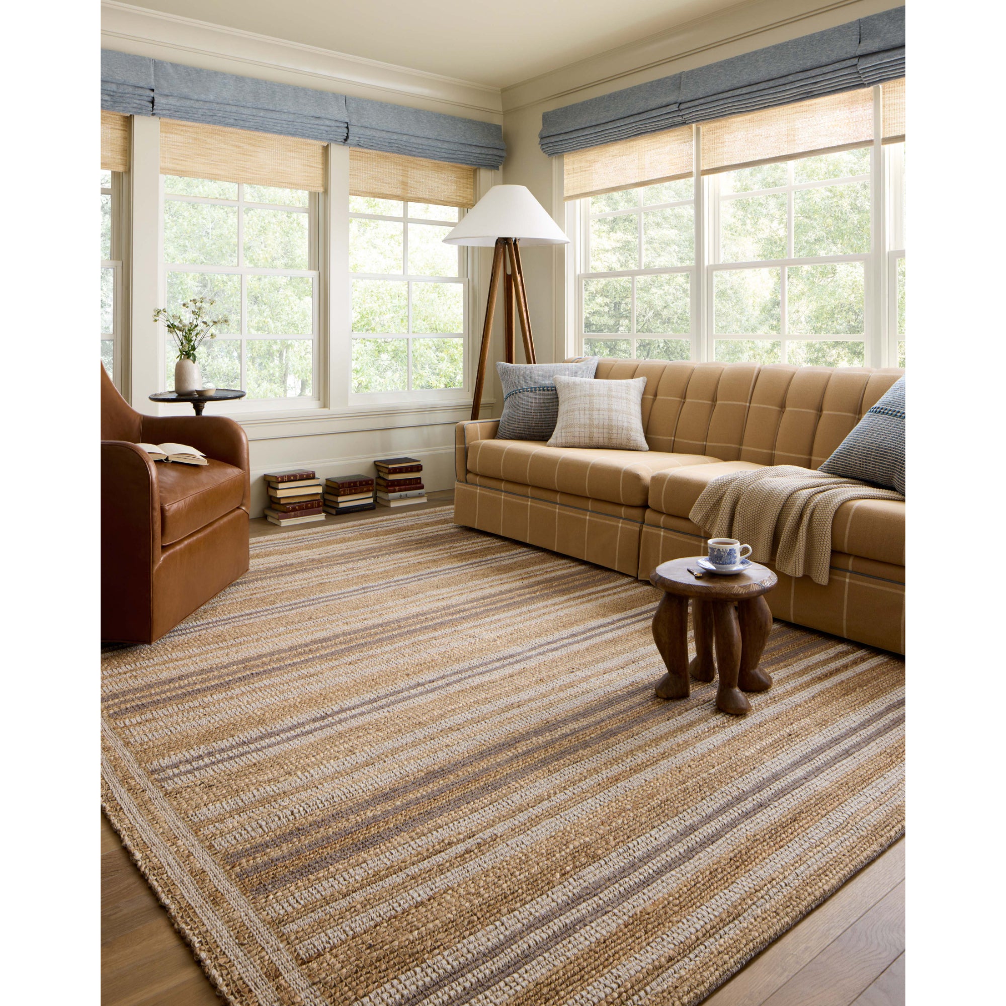 Chris Loves Julia x Loloi Judy Natural/Dove Rug