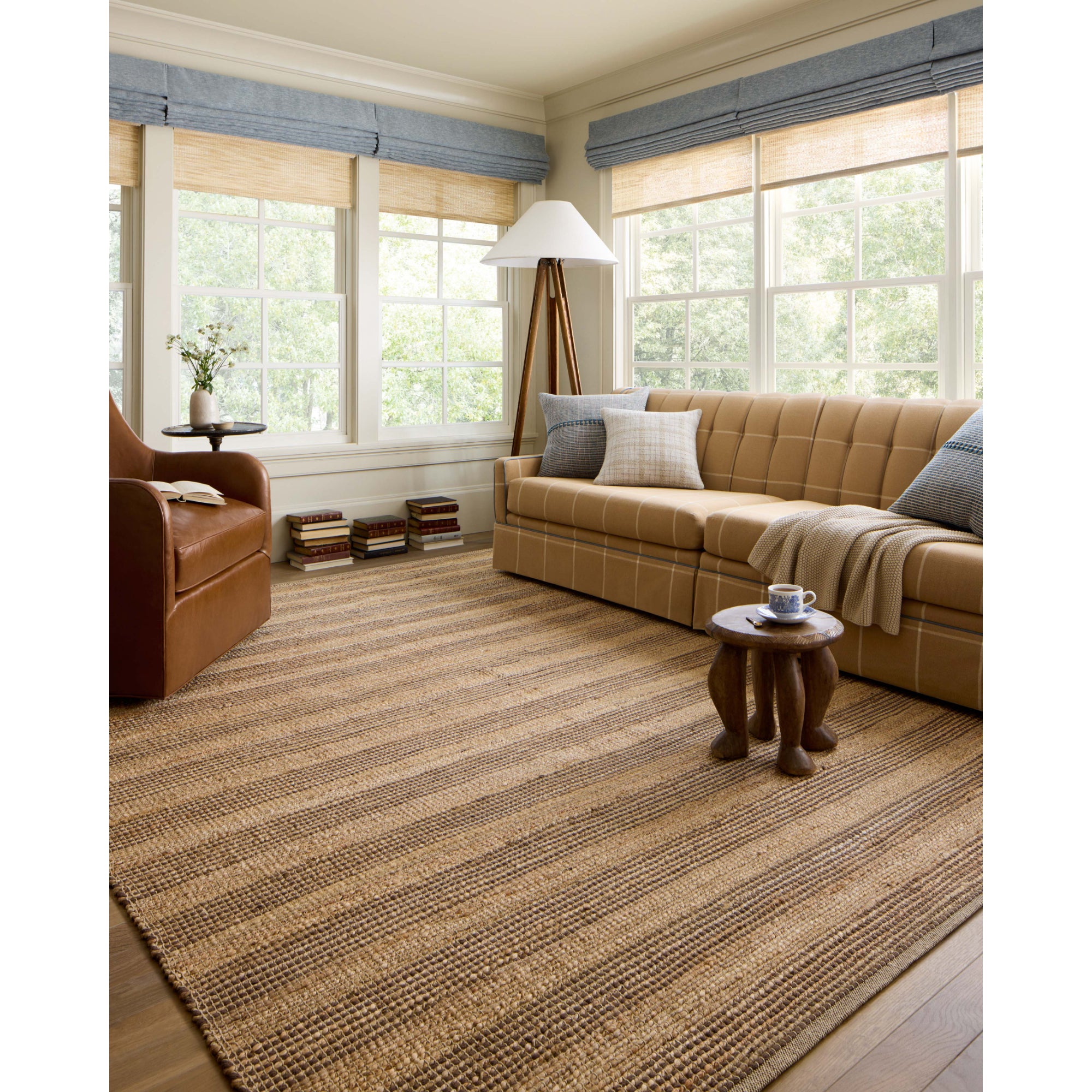 Chris Loves Julia x Loloi Judy Natural/Chocolate Rug