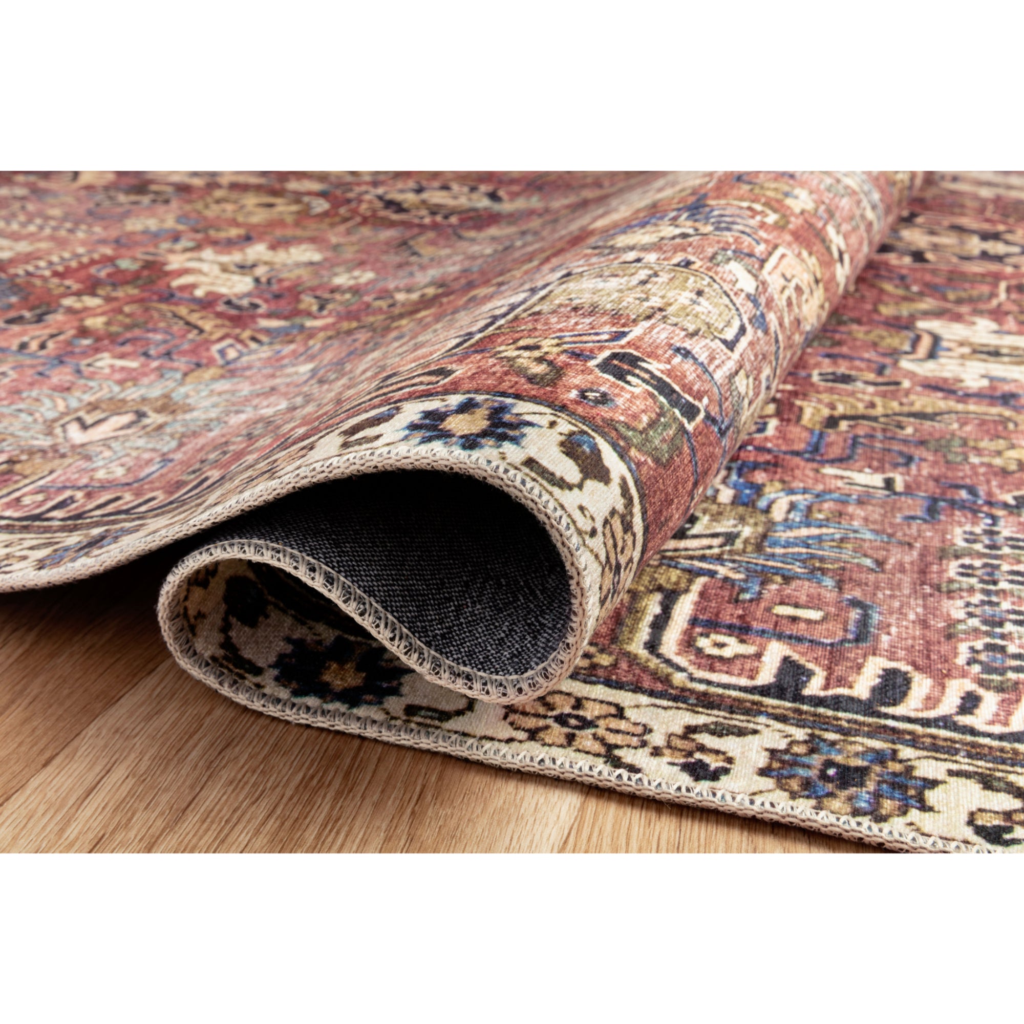 Chris Loves Julia x Loloi Jules Merlot/Multi Rug